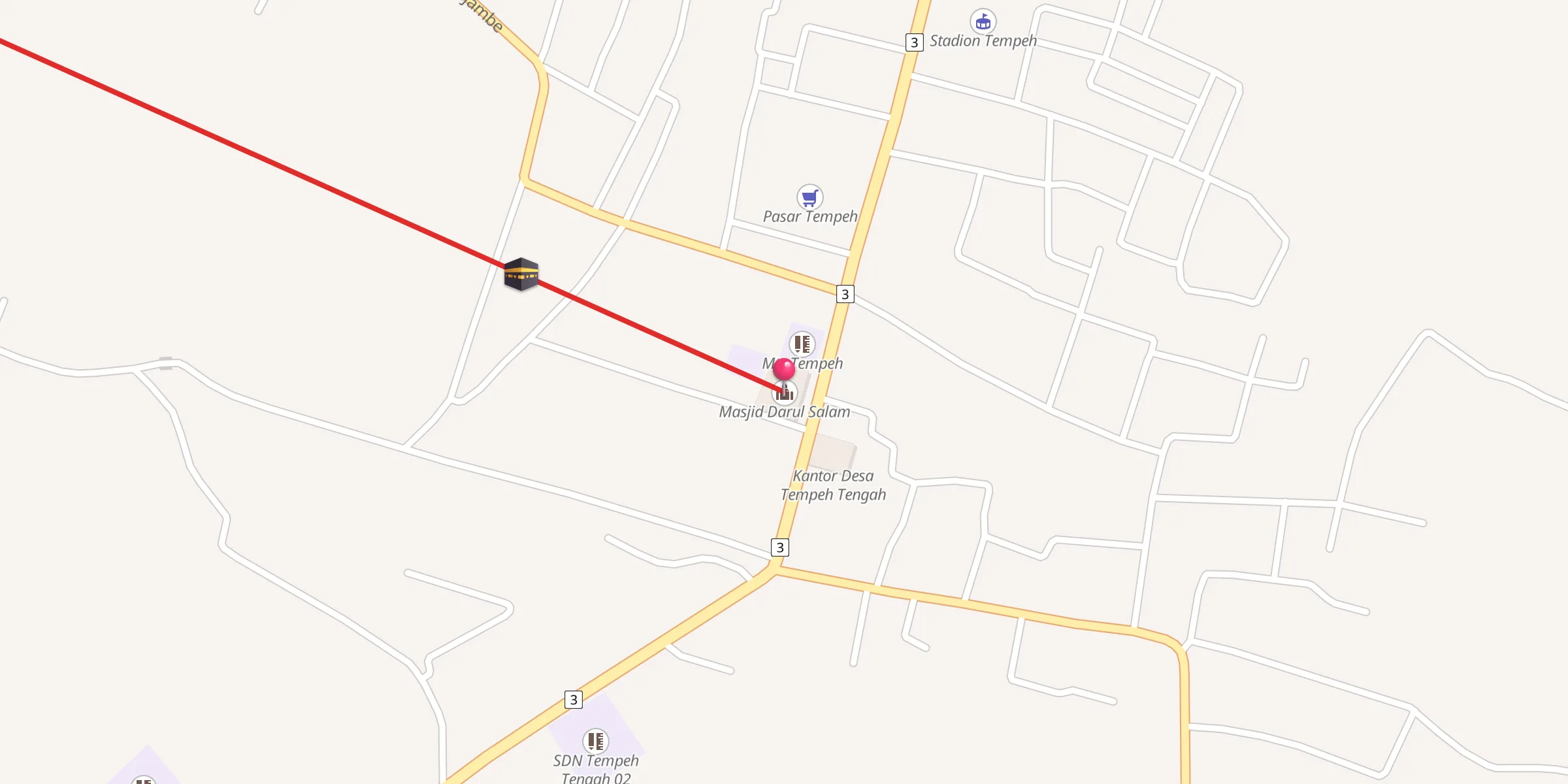 Carte de localisation : Masjid Darul Salam