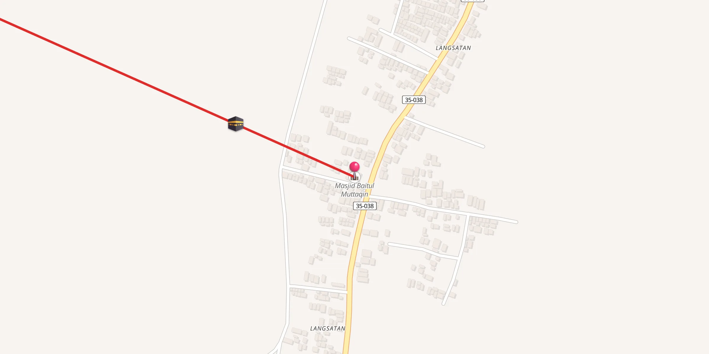 Carte de localisation : Masjid Baitul Muttaqin