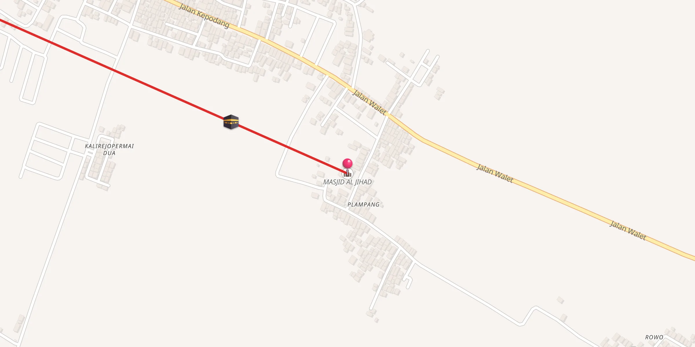 Carte de localisation : MASJID AL JIHAD