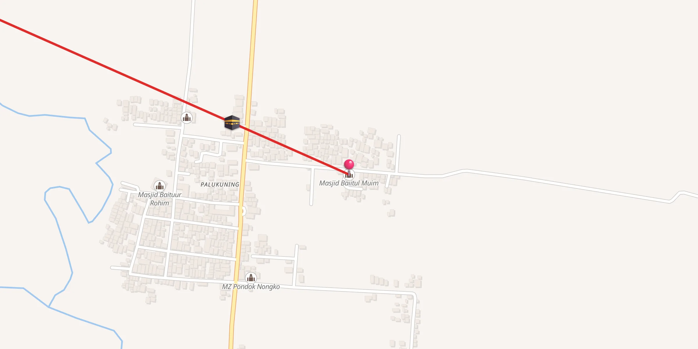 Carte de localisation : Masjid Baiitul Muim