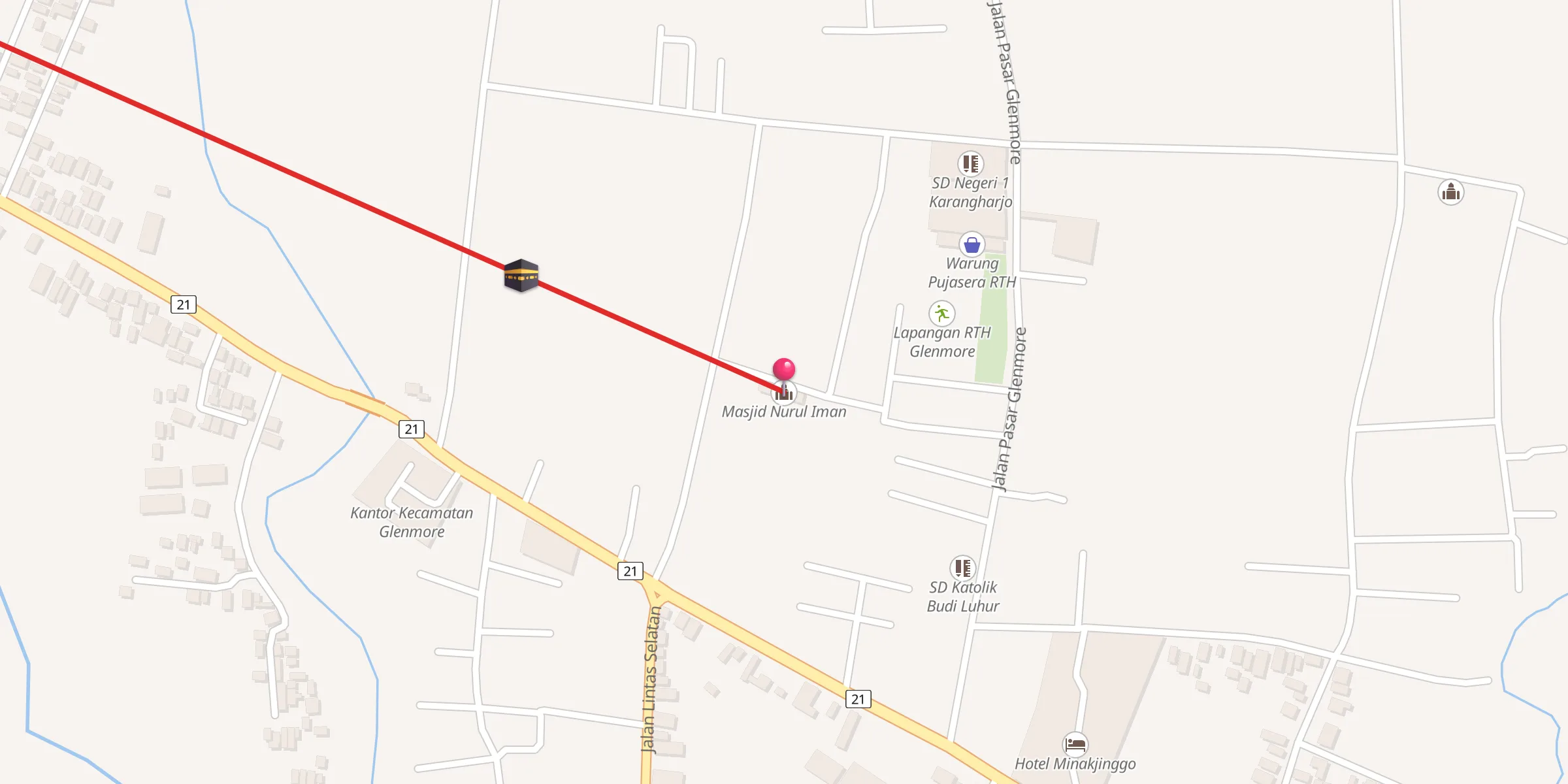 Carte de localisation : Masjid Nurul Iman