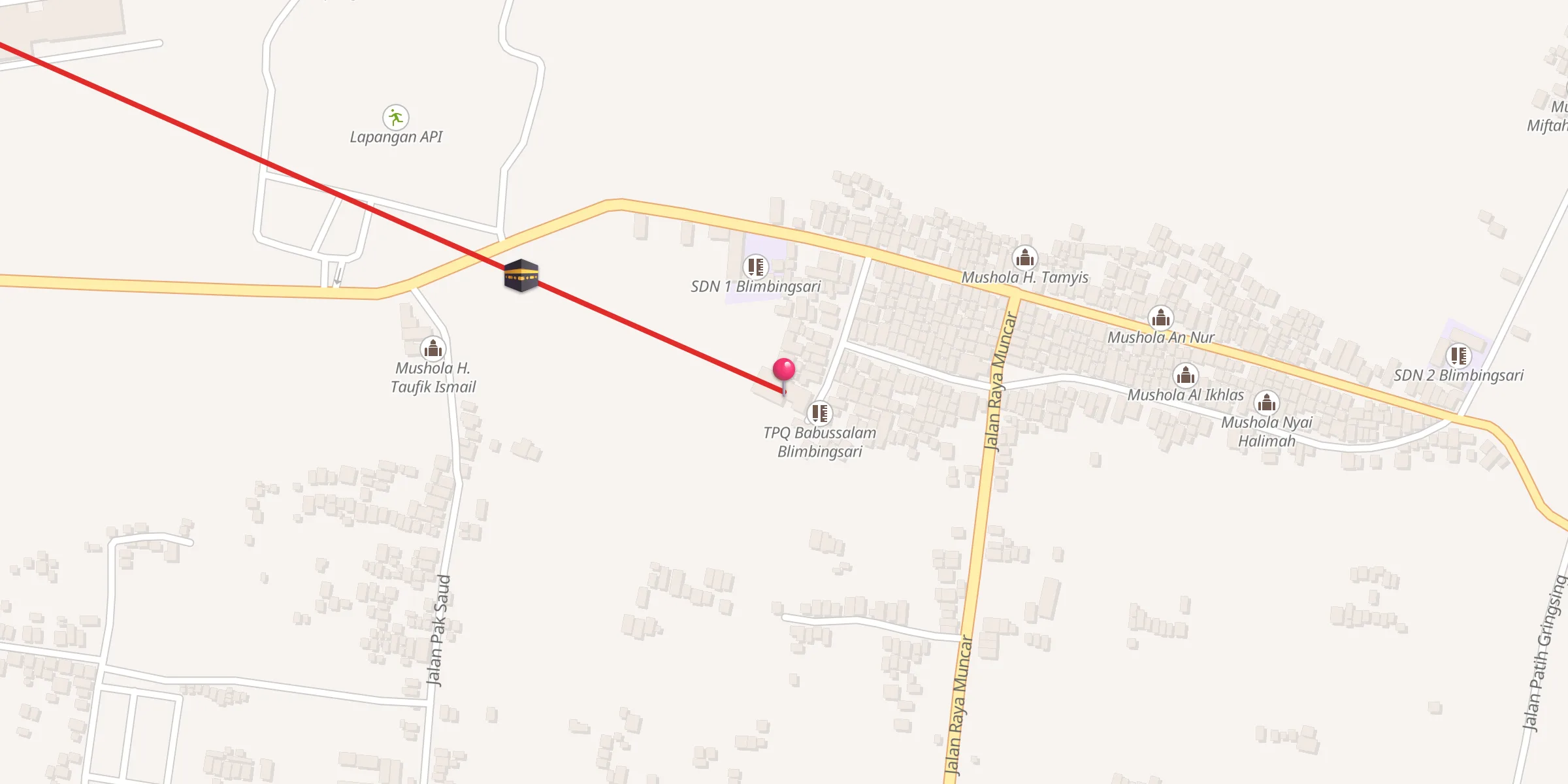 Carte de localisation : Masjid Babussalam