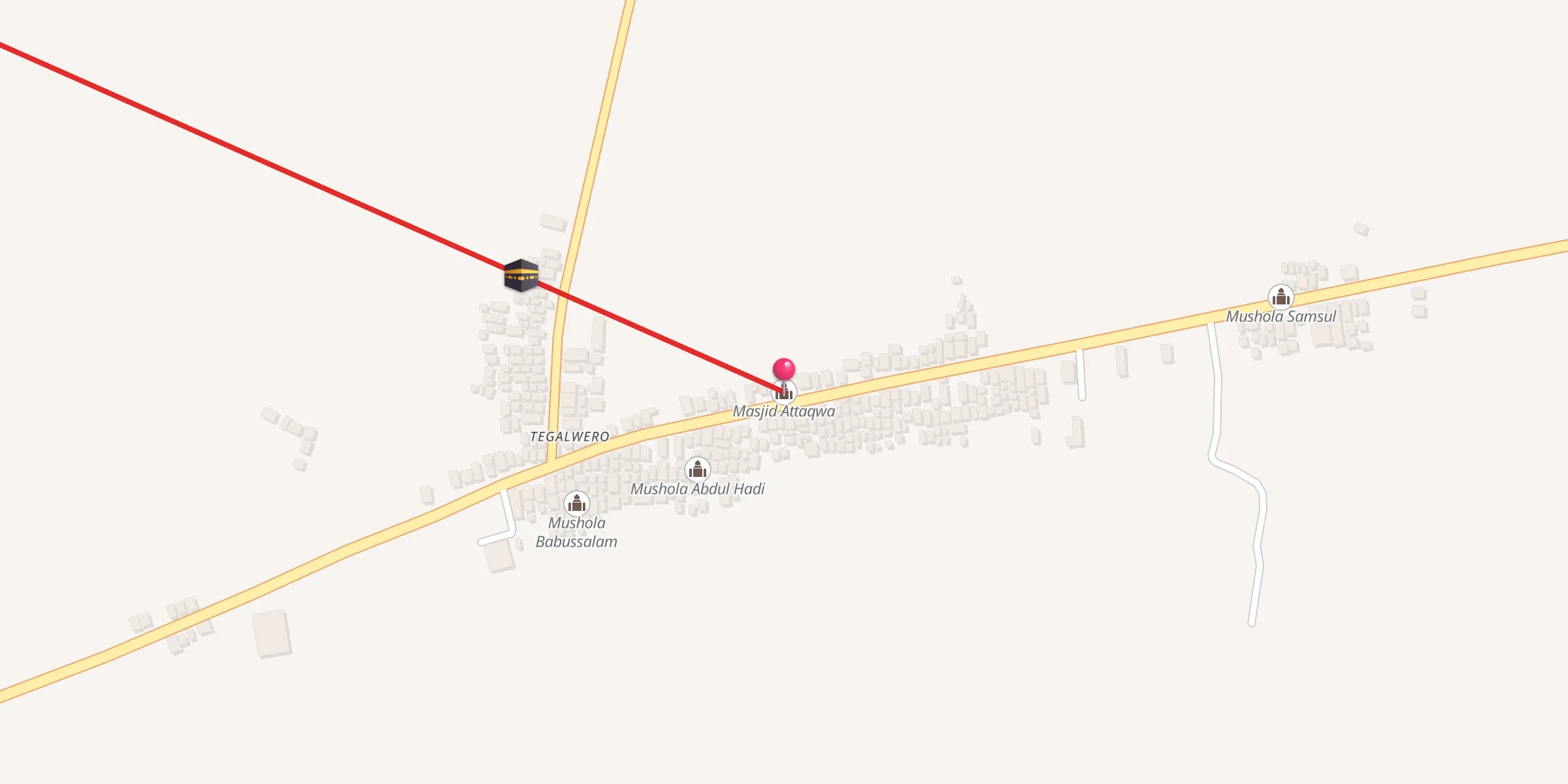 Carte de localisation : Masjid Attaqwa