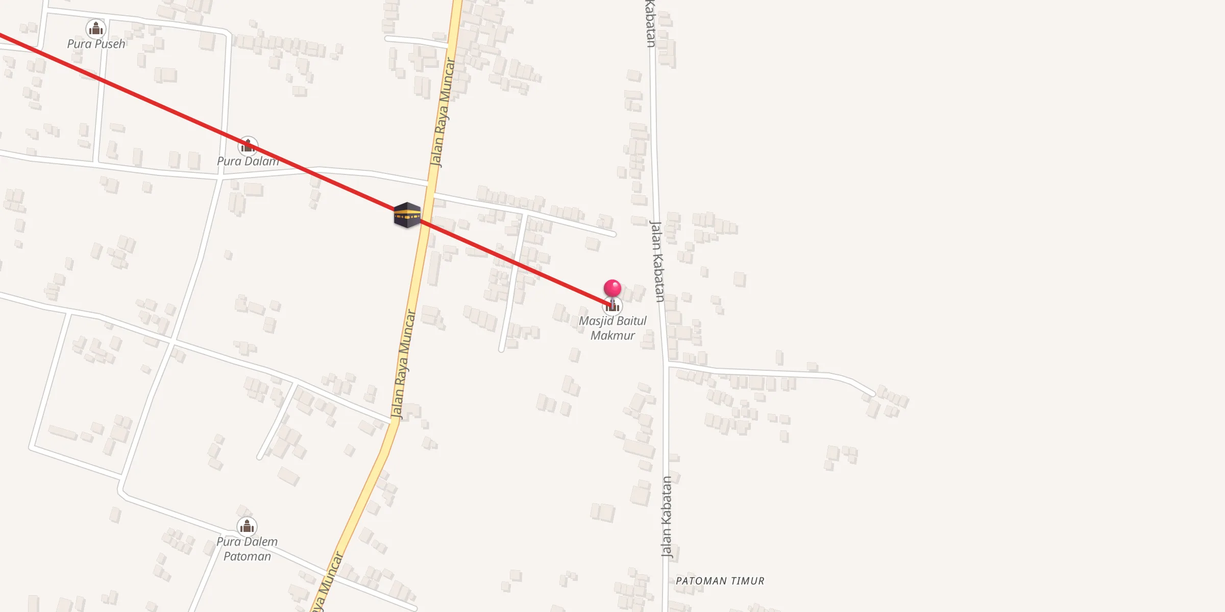Carte de localisation : Masjid Baitul Makmur