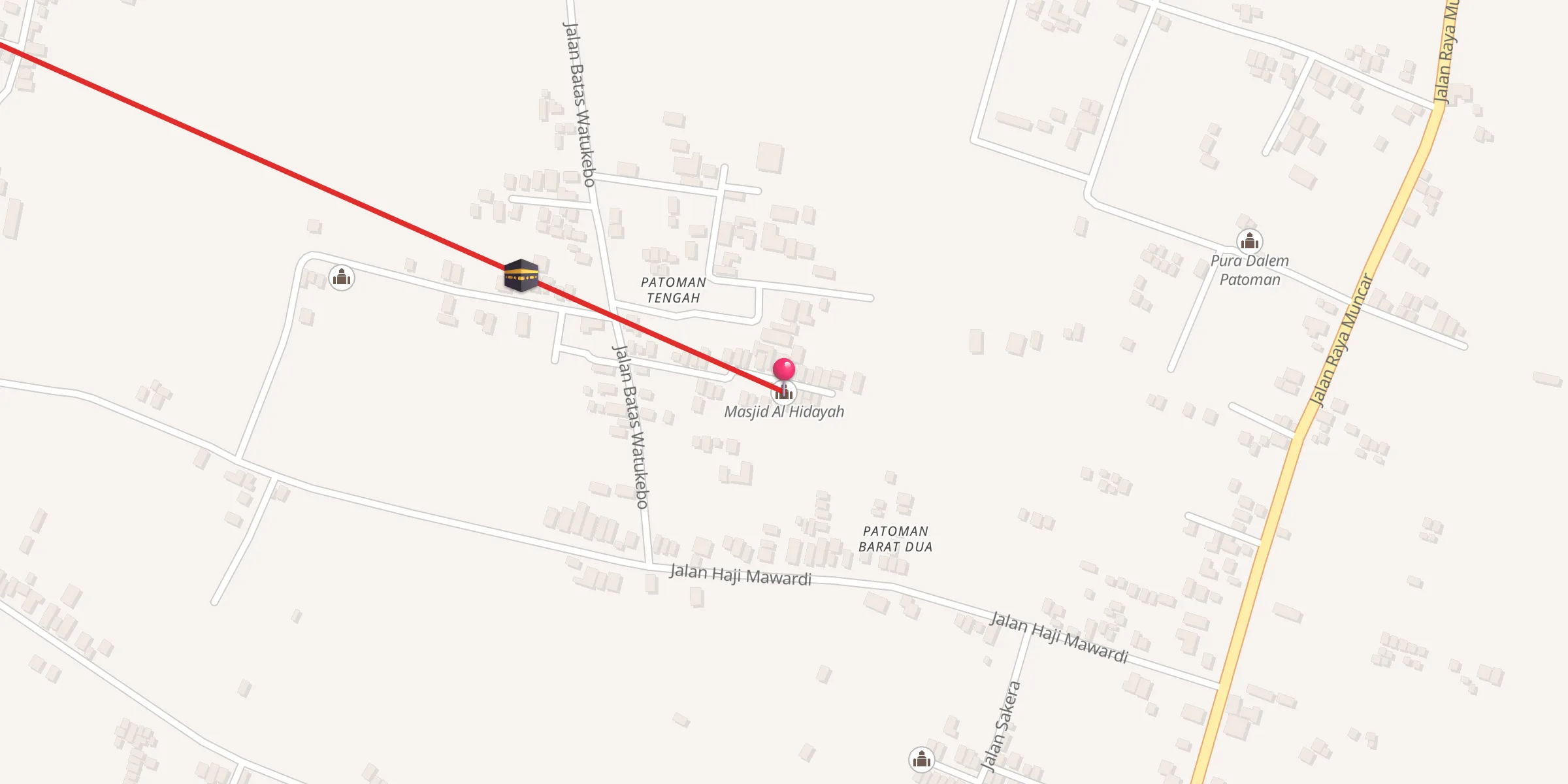 Carte de localisation : Masjid Al Hidayah