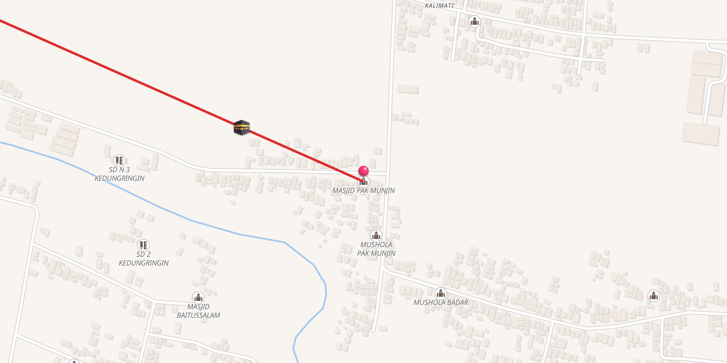 Carte de localisation : MASJID PAK MUNJIN