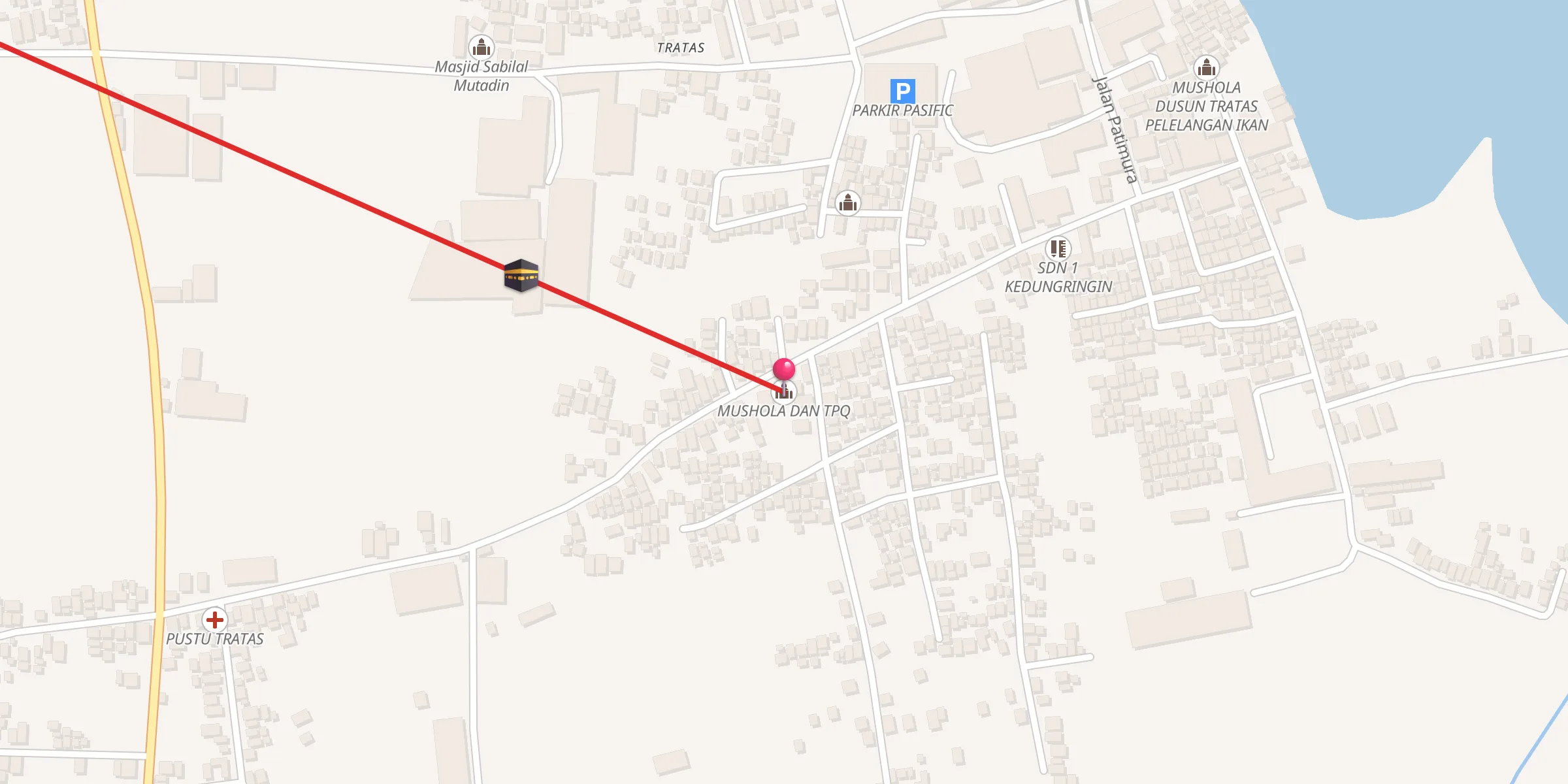Carte de localisation : MUSHOLA DAN TPQ