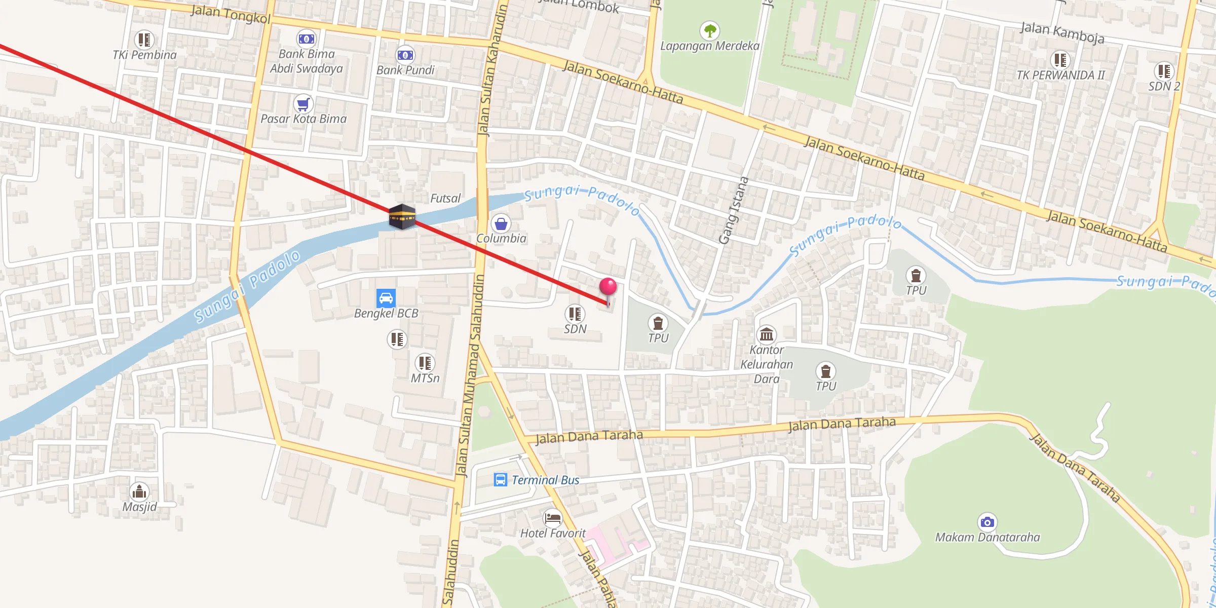 Carte de localisation : Masjid