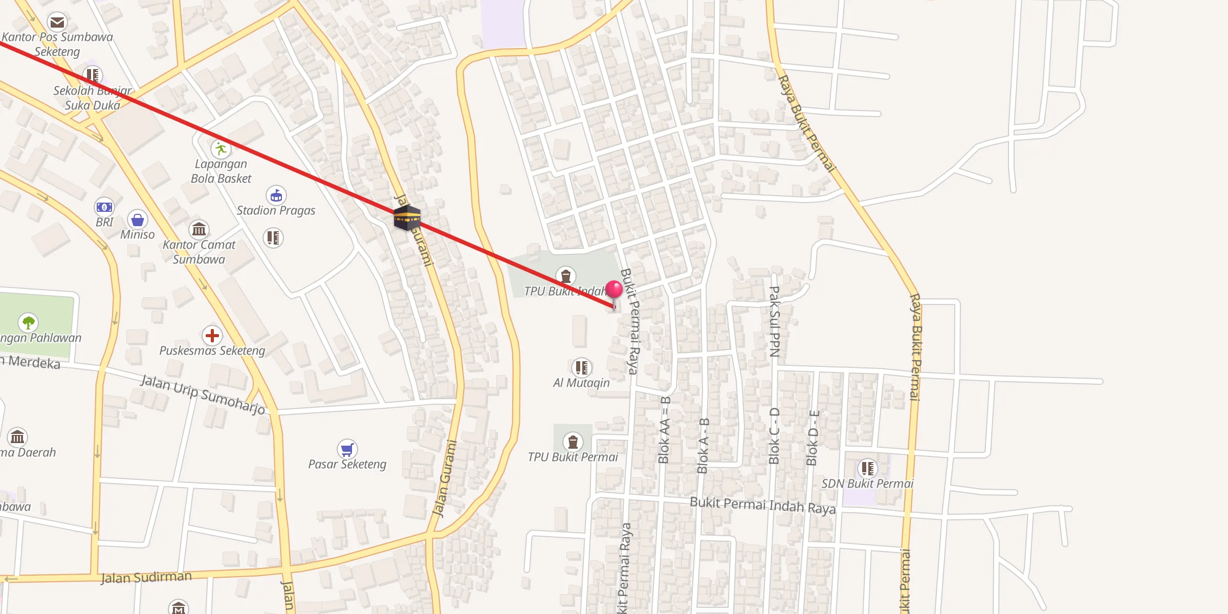 Carte de localisation : Al Mutaqin