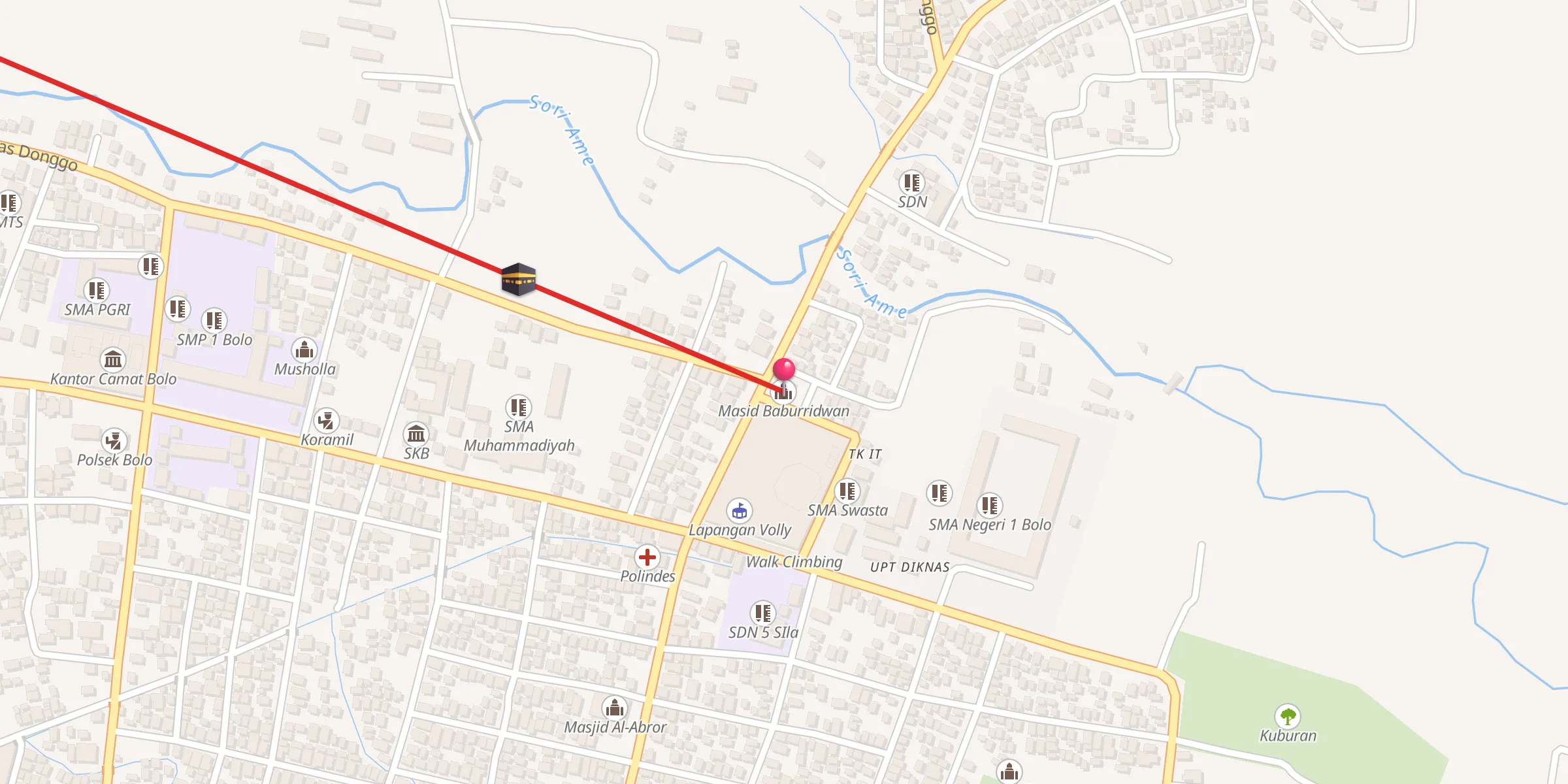 Carte de localisation : Masid Baburridwan