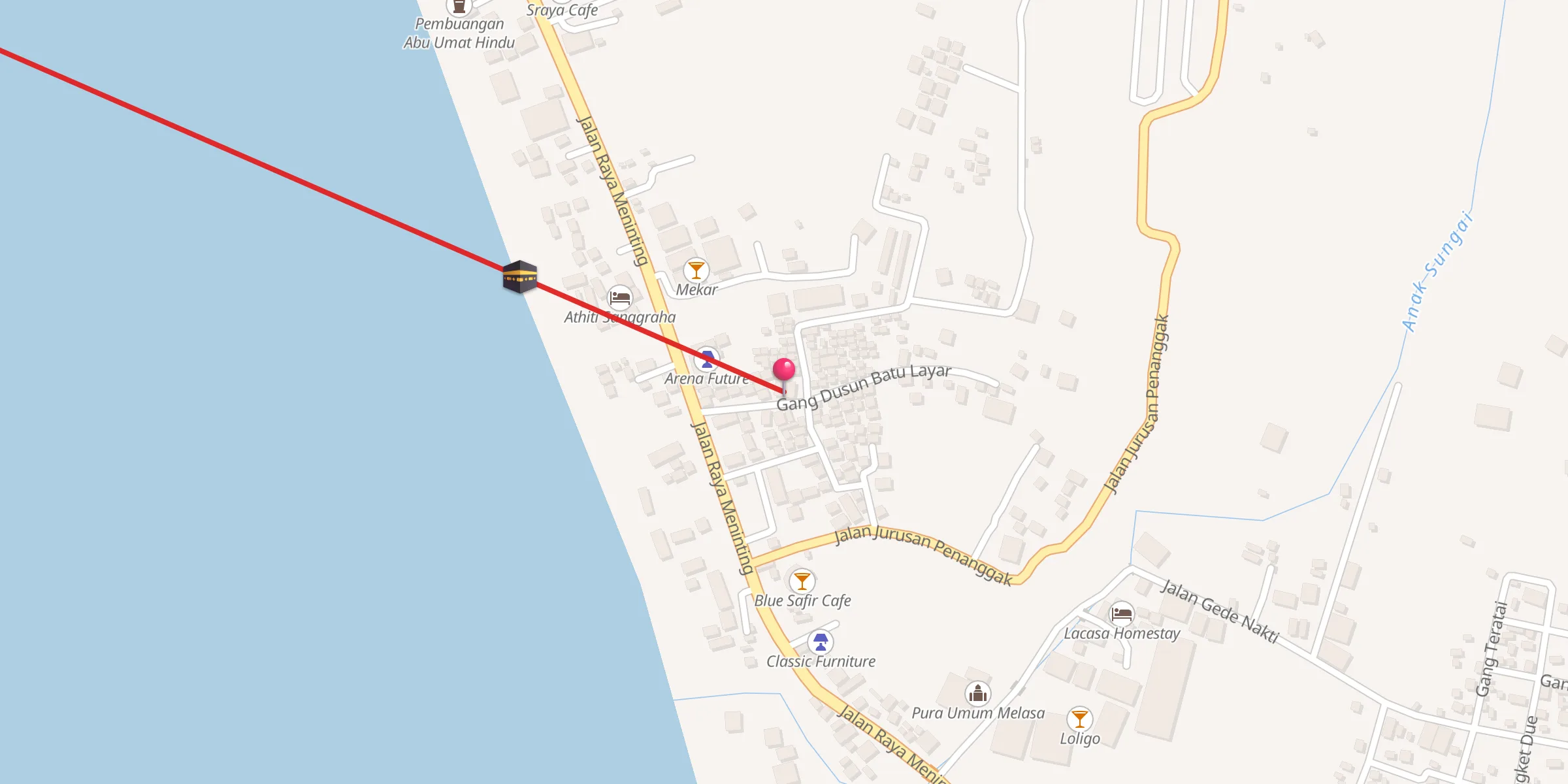 Carte de localisation : Masid Nurul Iman