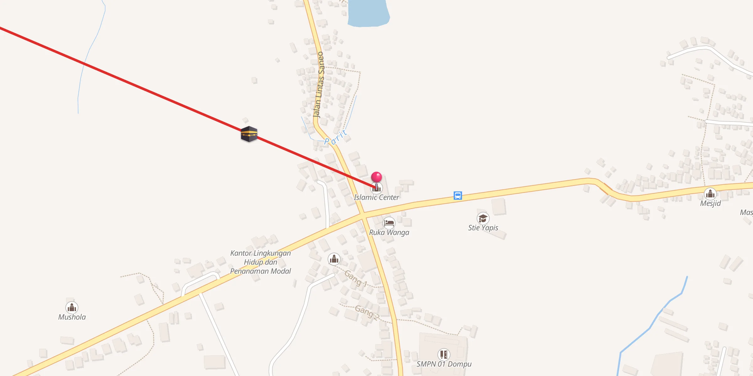 Carte de localisation : Islamic Center