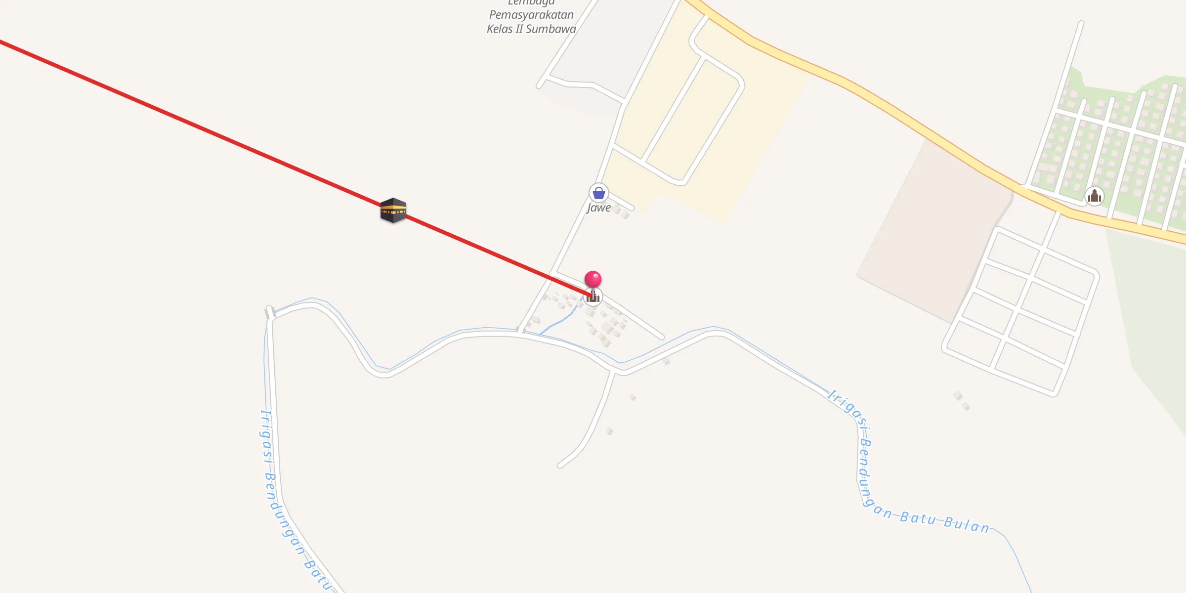 Carte de localisation : Musholah Rt,01 Boak
