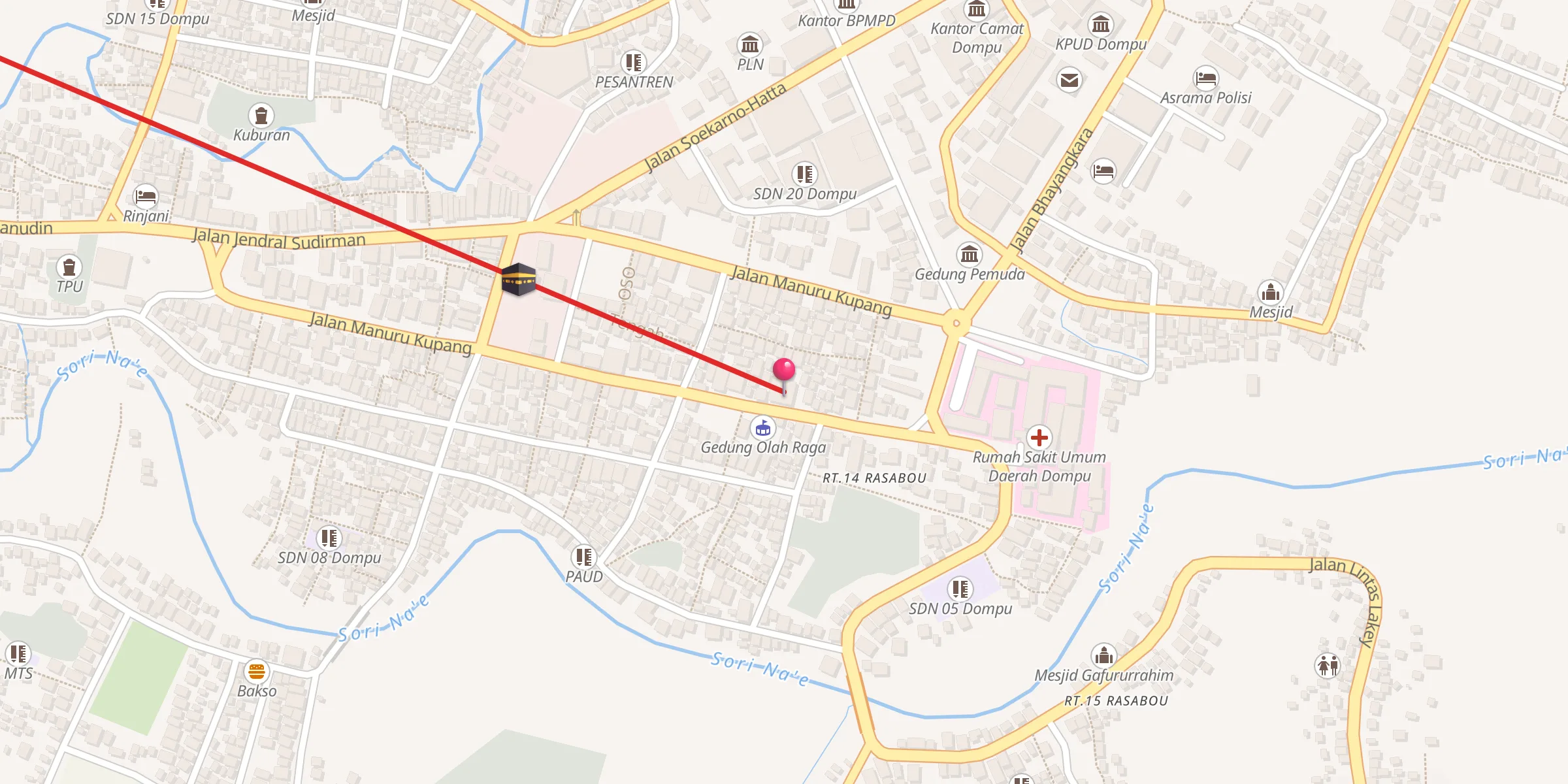 Carte de localisation : Mesjid