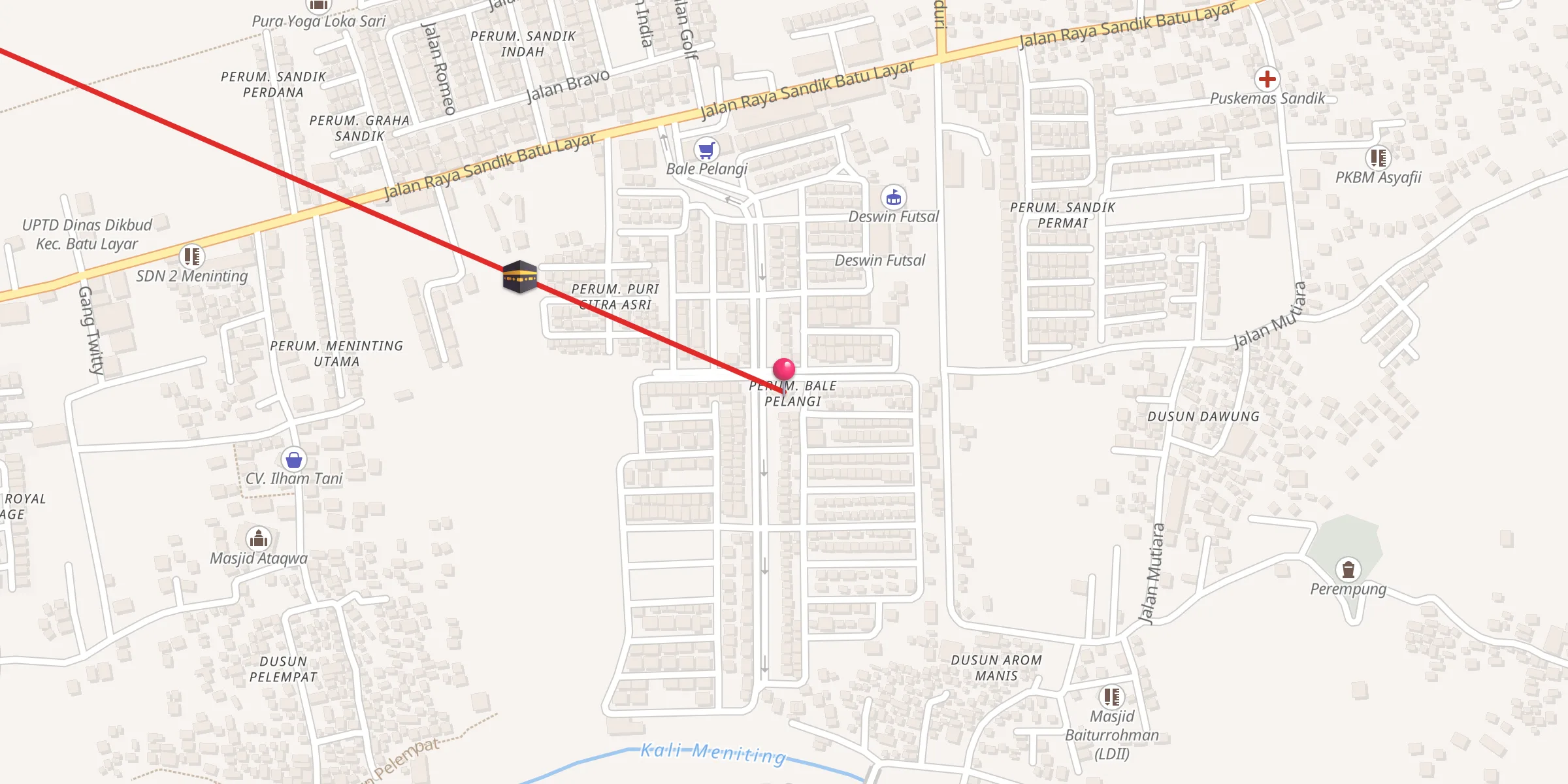 Carte de localisation : Masjid Al Barkah