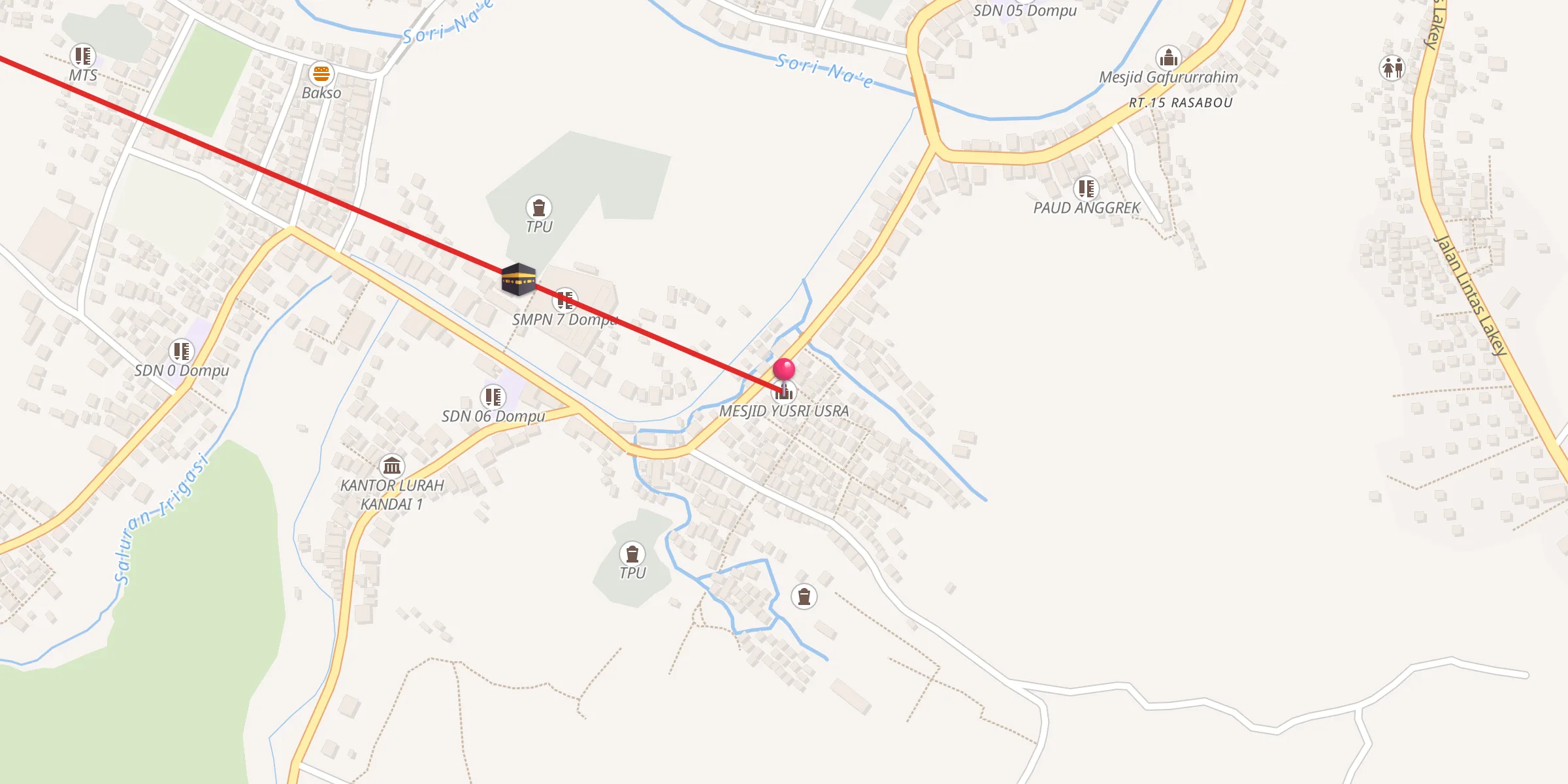 Carte de localisation : MESJID YUSRI USRA
