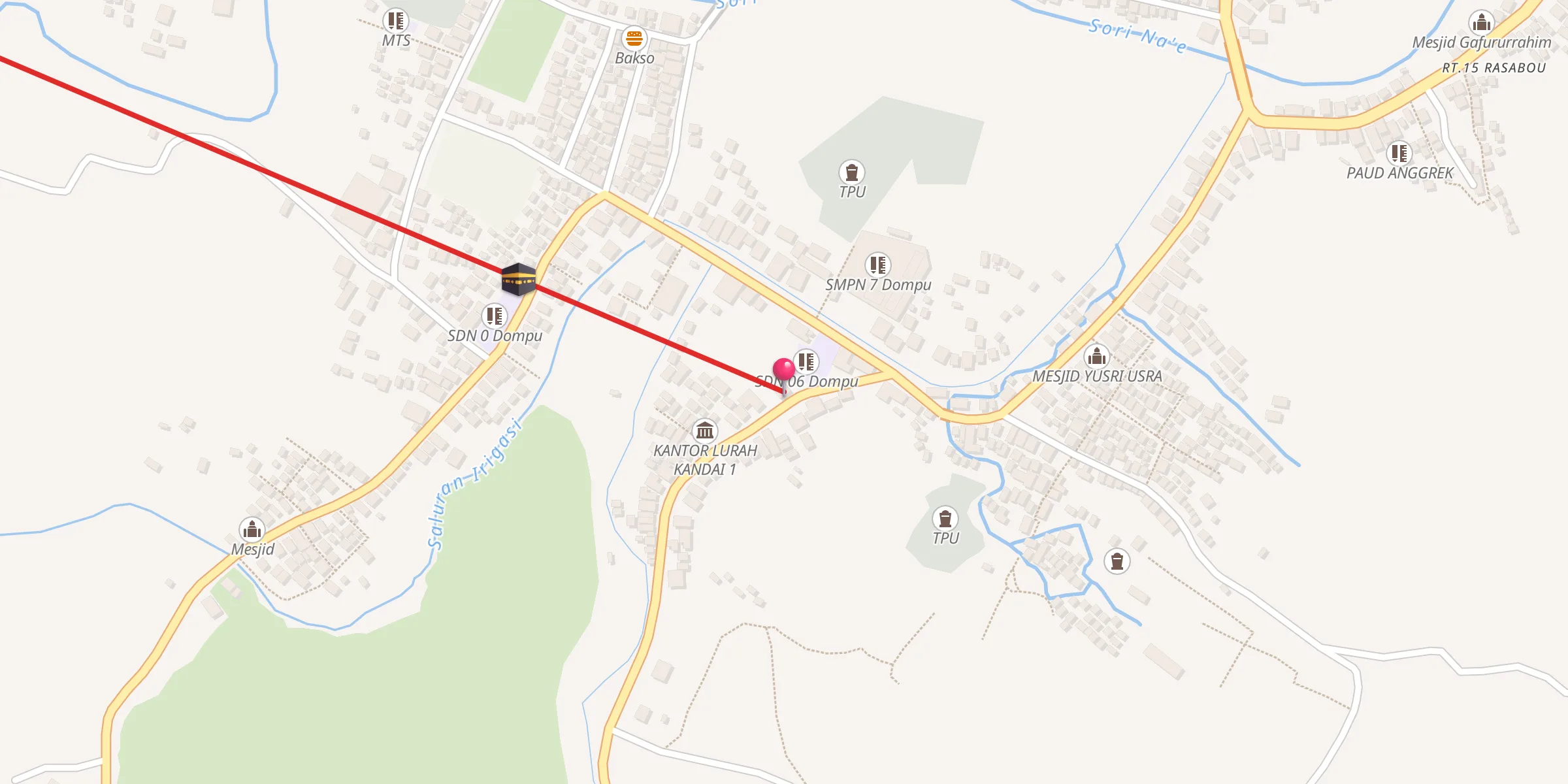 Carte de localisation : MESJID ABDUL AZIZ