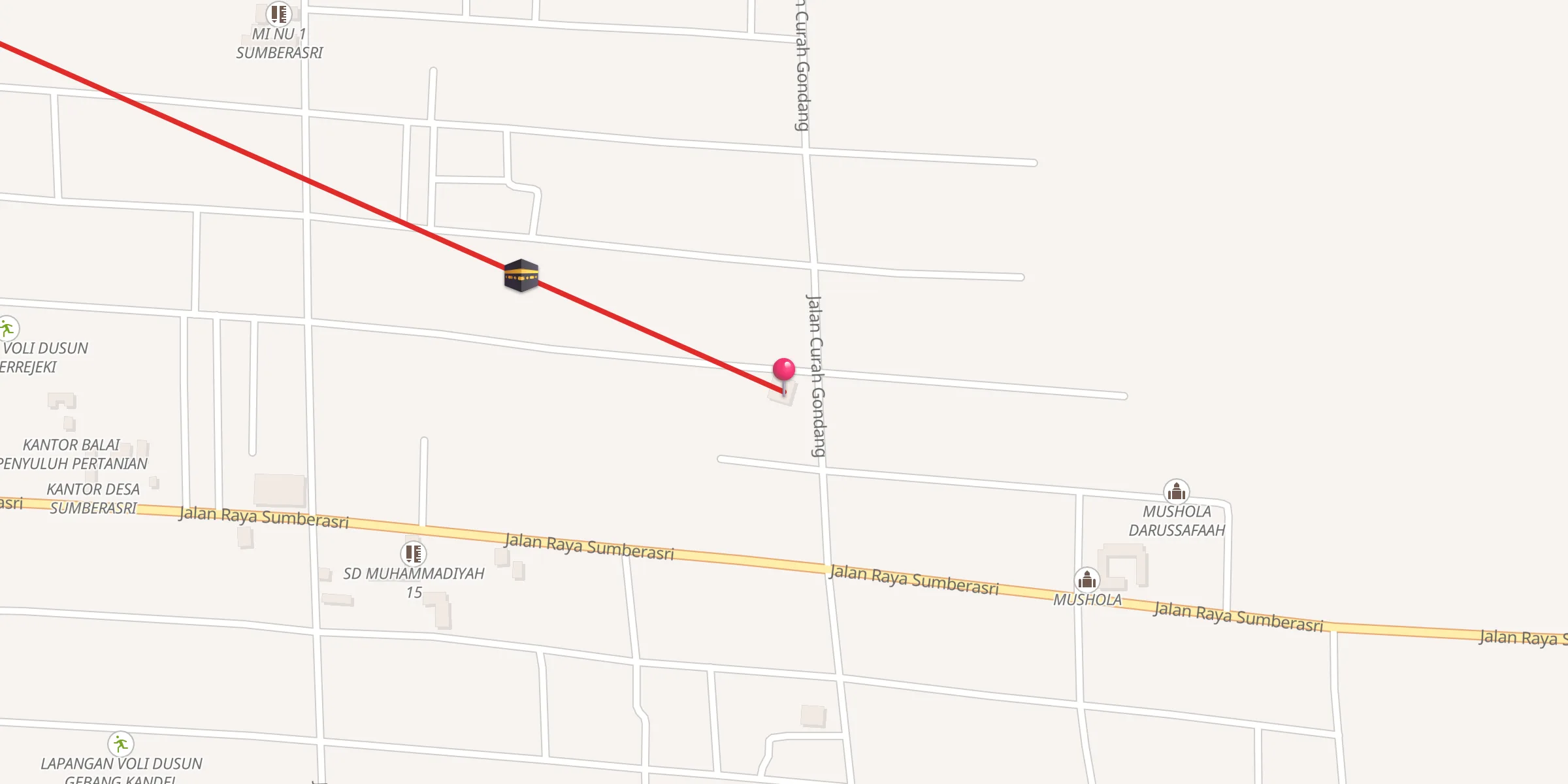 Carte de localisation : MASJID AL HIDAYAH