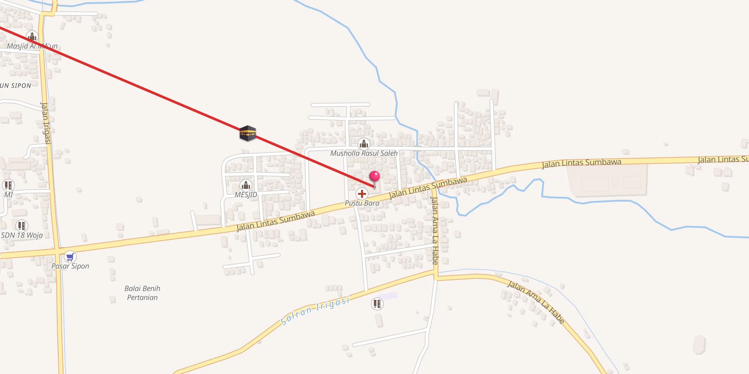 Carte de localisation : Masjid Raodhatul Jannah