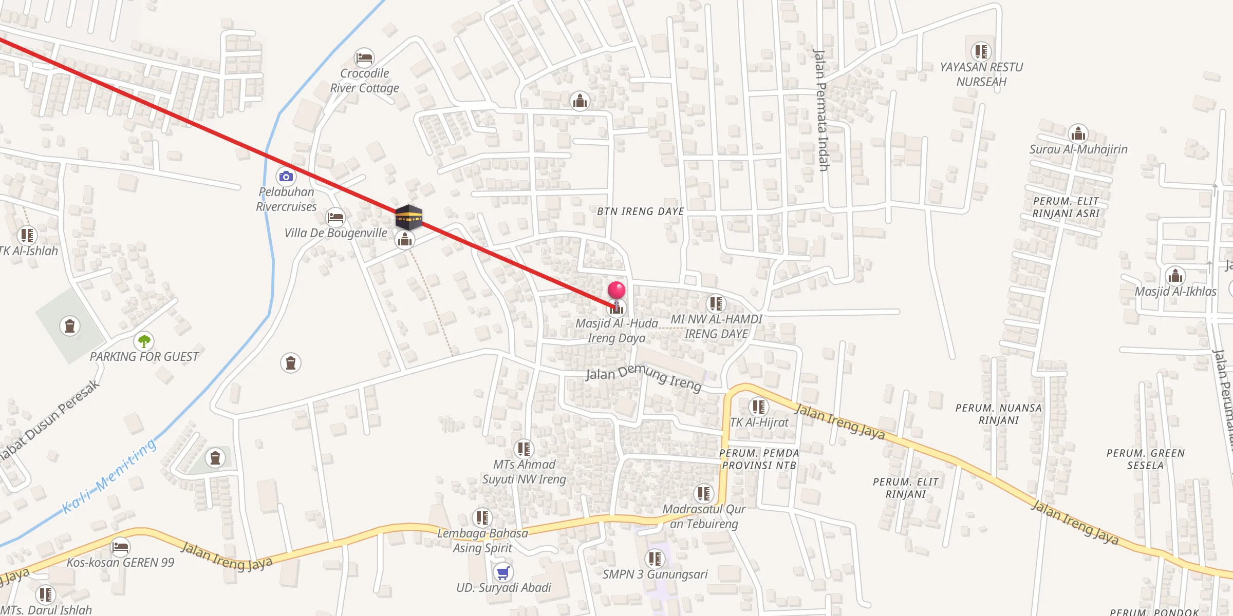 Carte de localisation : Masjid Al -Huda Ireng Daya