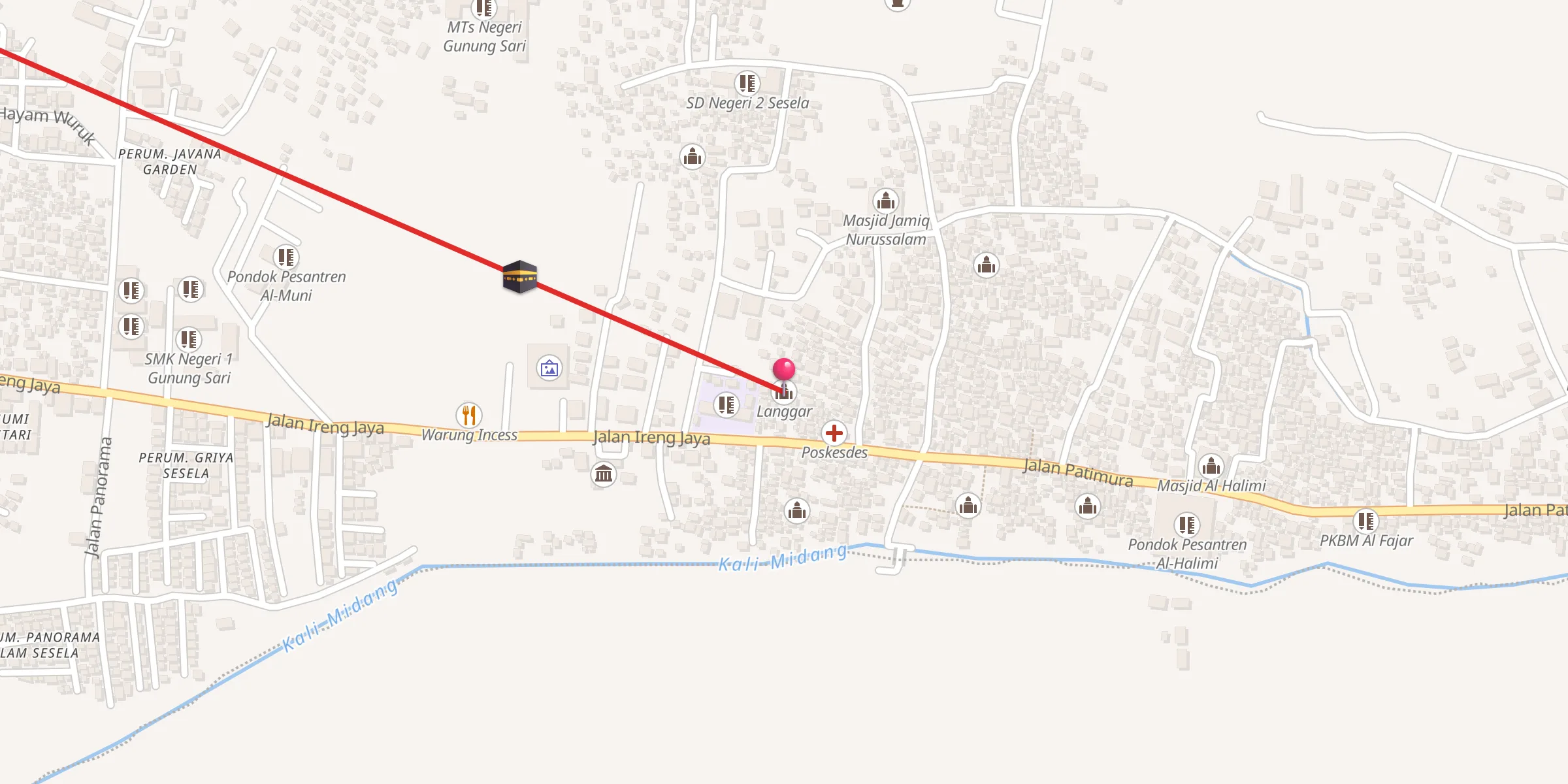 Carte de localisation : Langgar
