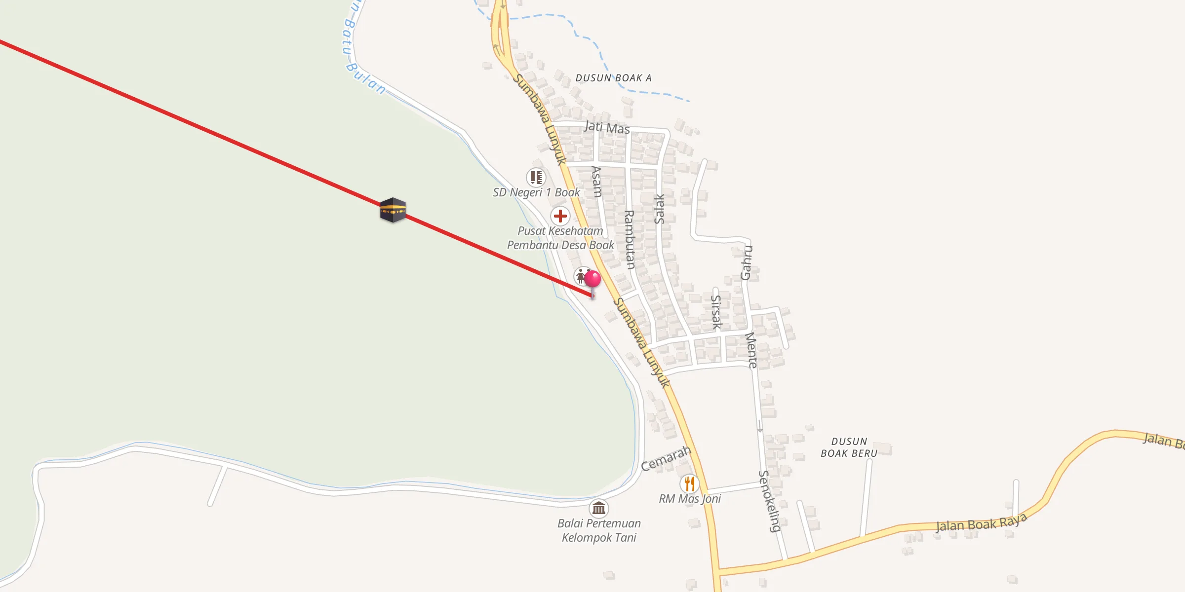 Carte de localisation : Mushola Nurul Rahman