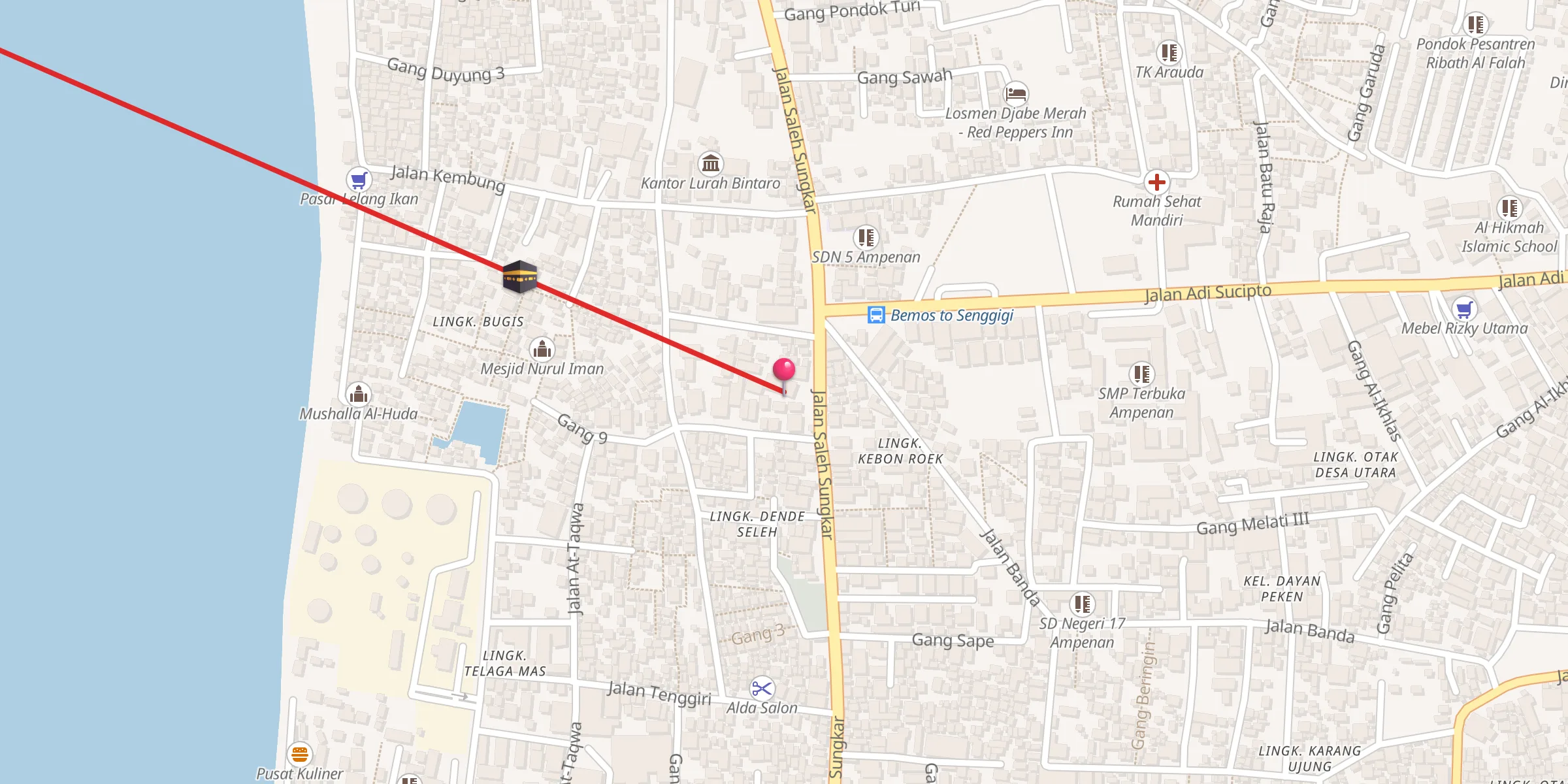 Carte de localisation : Awa Mesjid Hamida