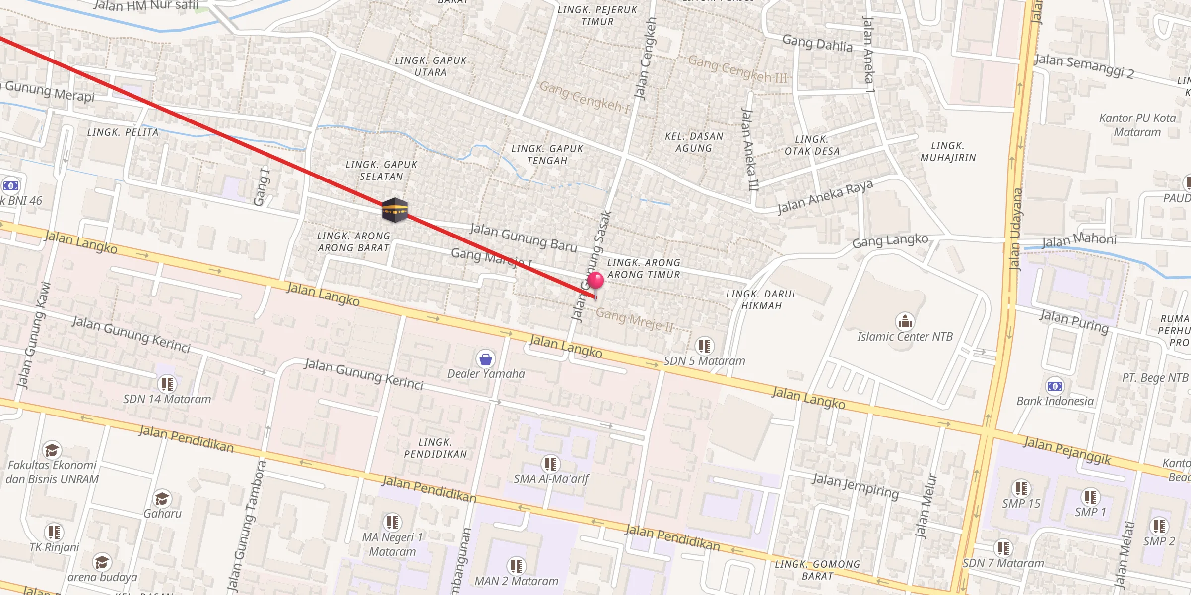 Carte de localisation : Masjid Al- Hidayah
