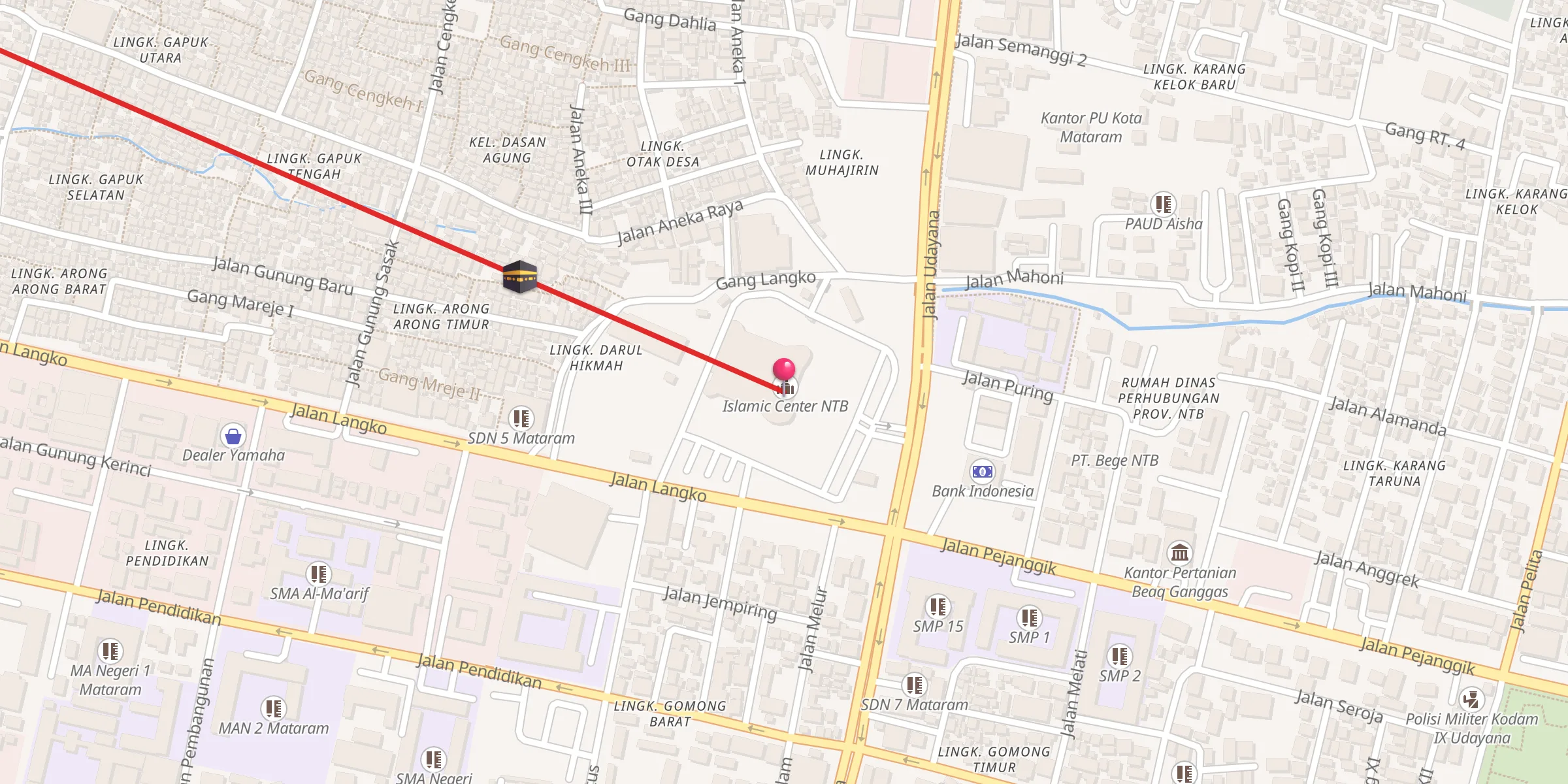 Carte de localisation : Islamic Center NTB