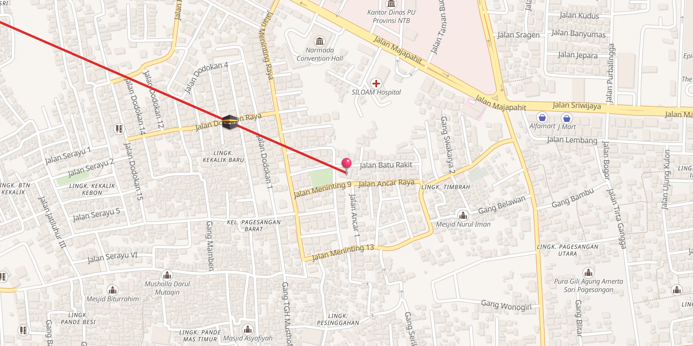 Carte de localisation : Masjid Al- Mubarok