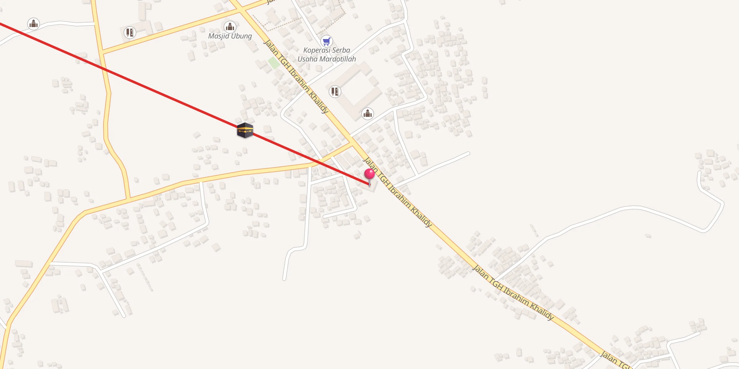 Carte de localisation : Masjid Aik Are