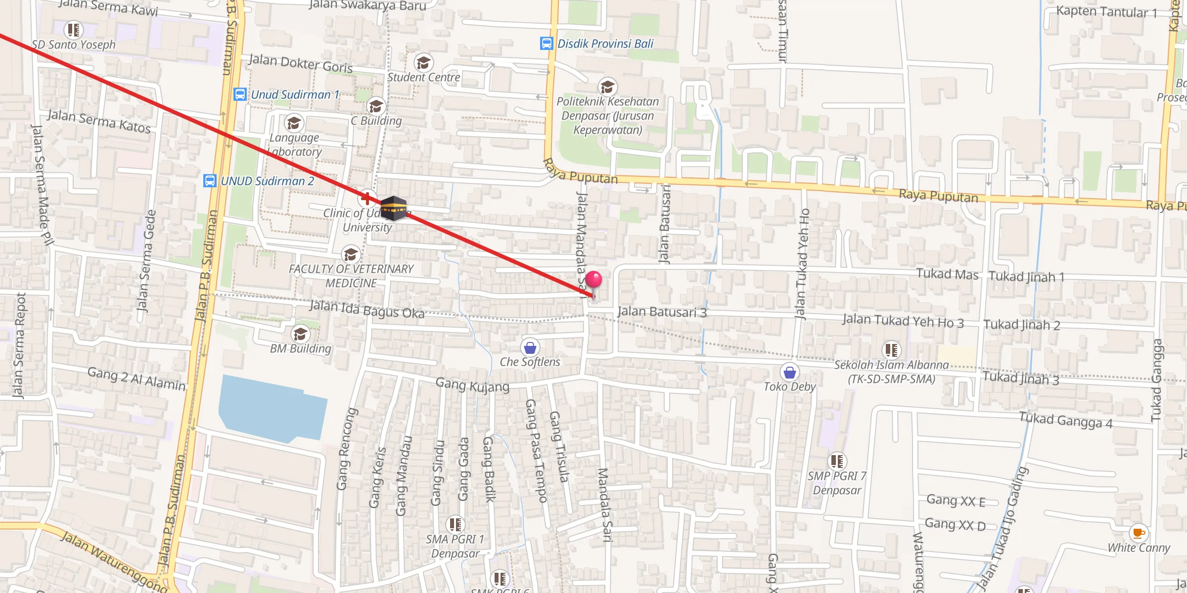 Carte de localisation : Musholla Mandala Darussalam