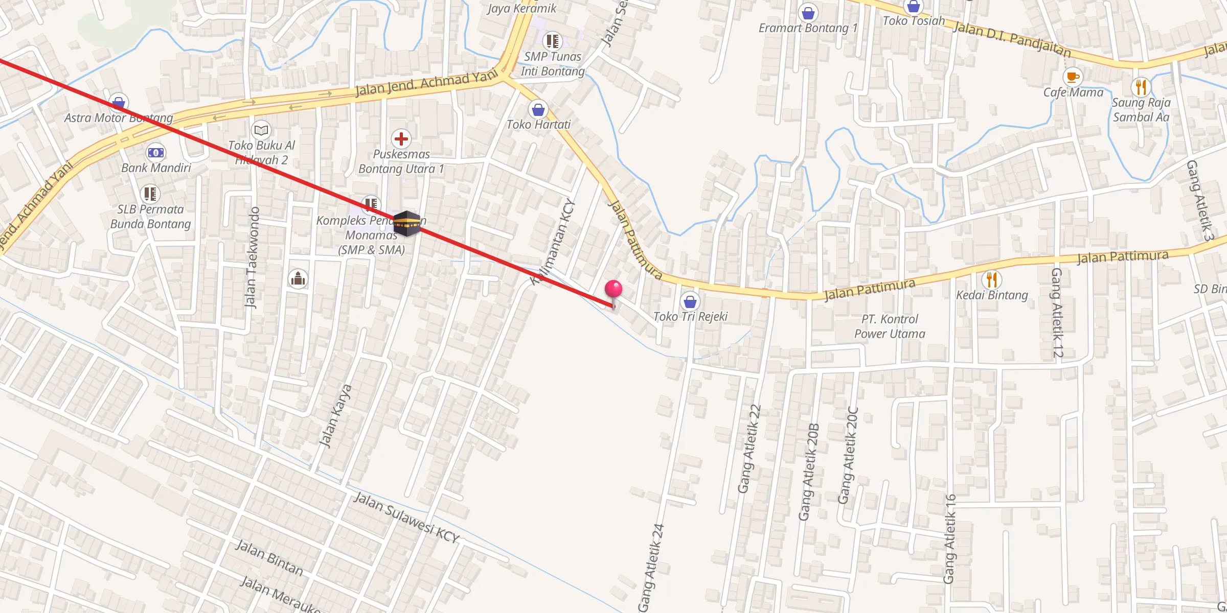 Carte de localisation : Masjid Baburrahmah