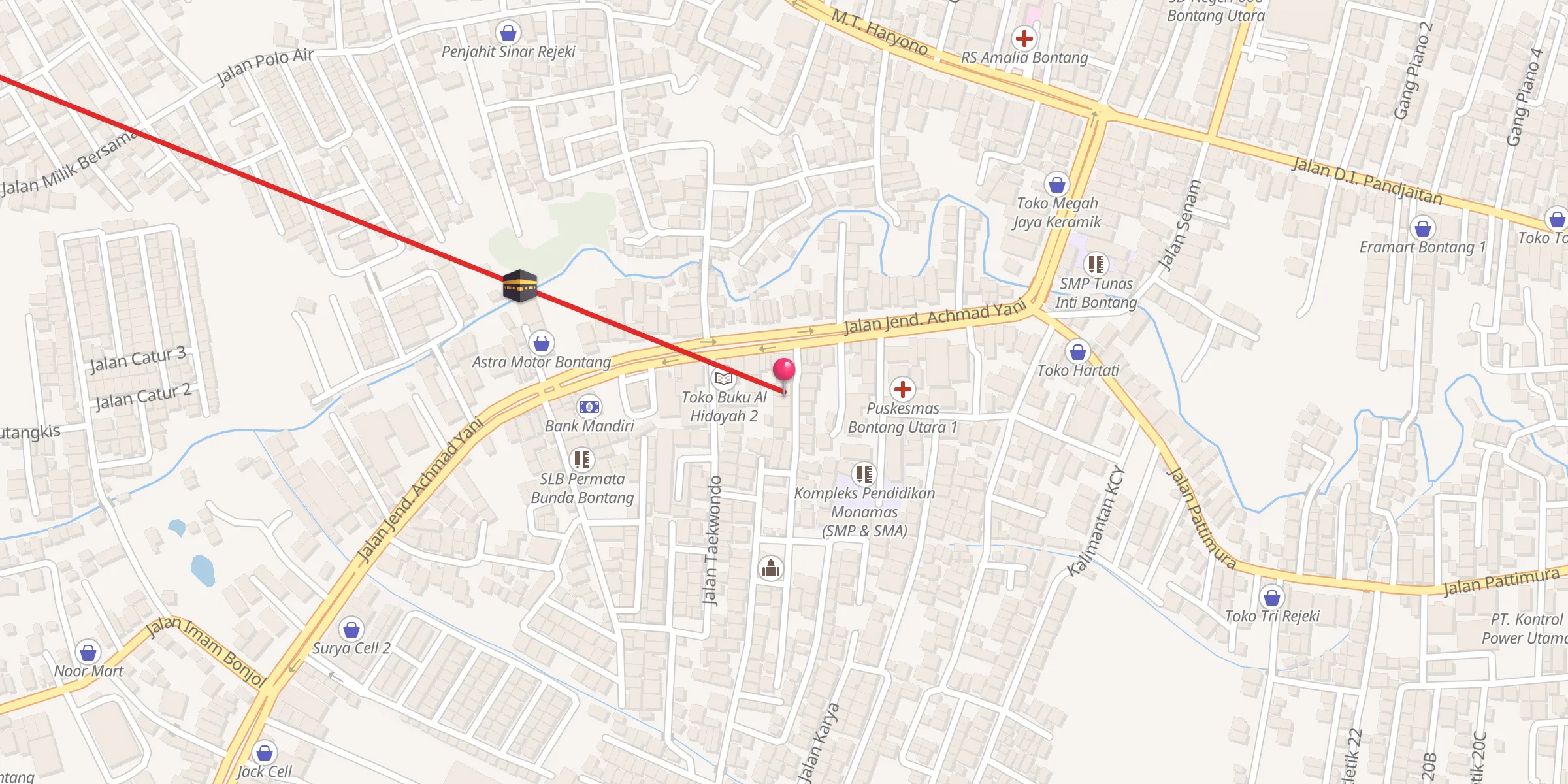 Carte de localisation : Masjid Al-Munawwaroh