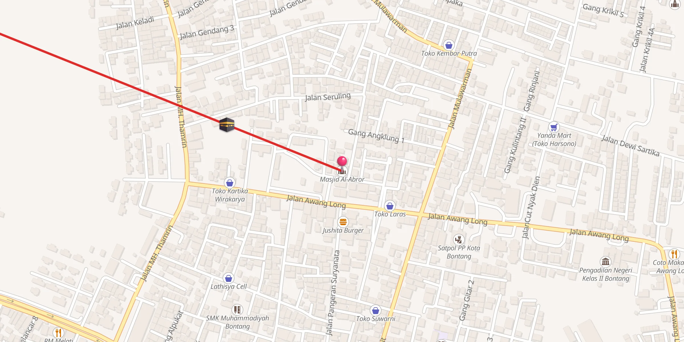 Carte de localisation : Masjid Al-Abror