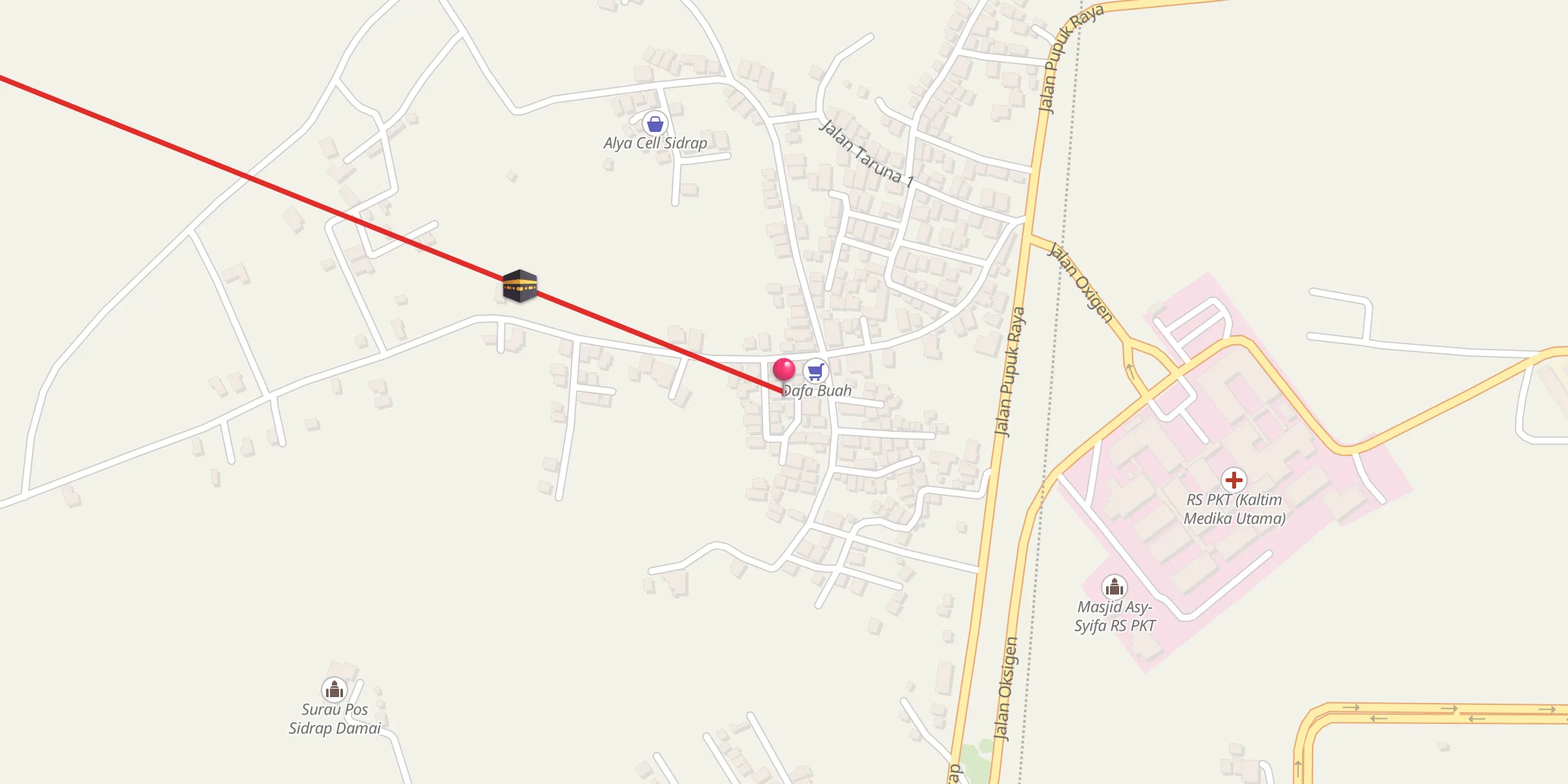 Carte de localisation : Masjid Al Istiqomah