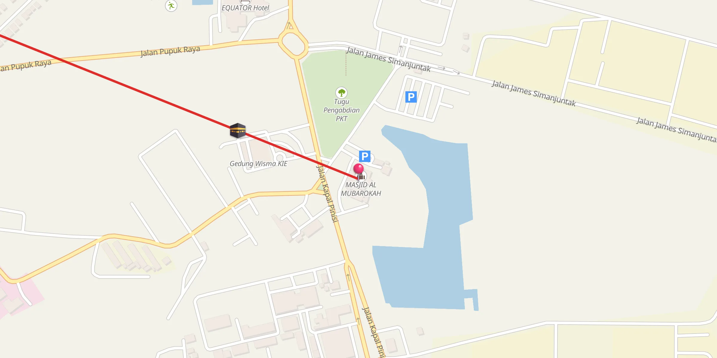 Carte de localisation : MASJID AL MUBAROKAH