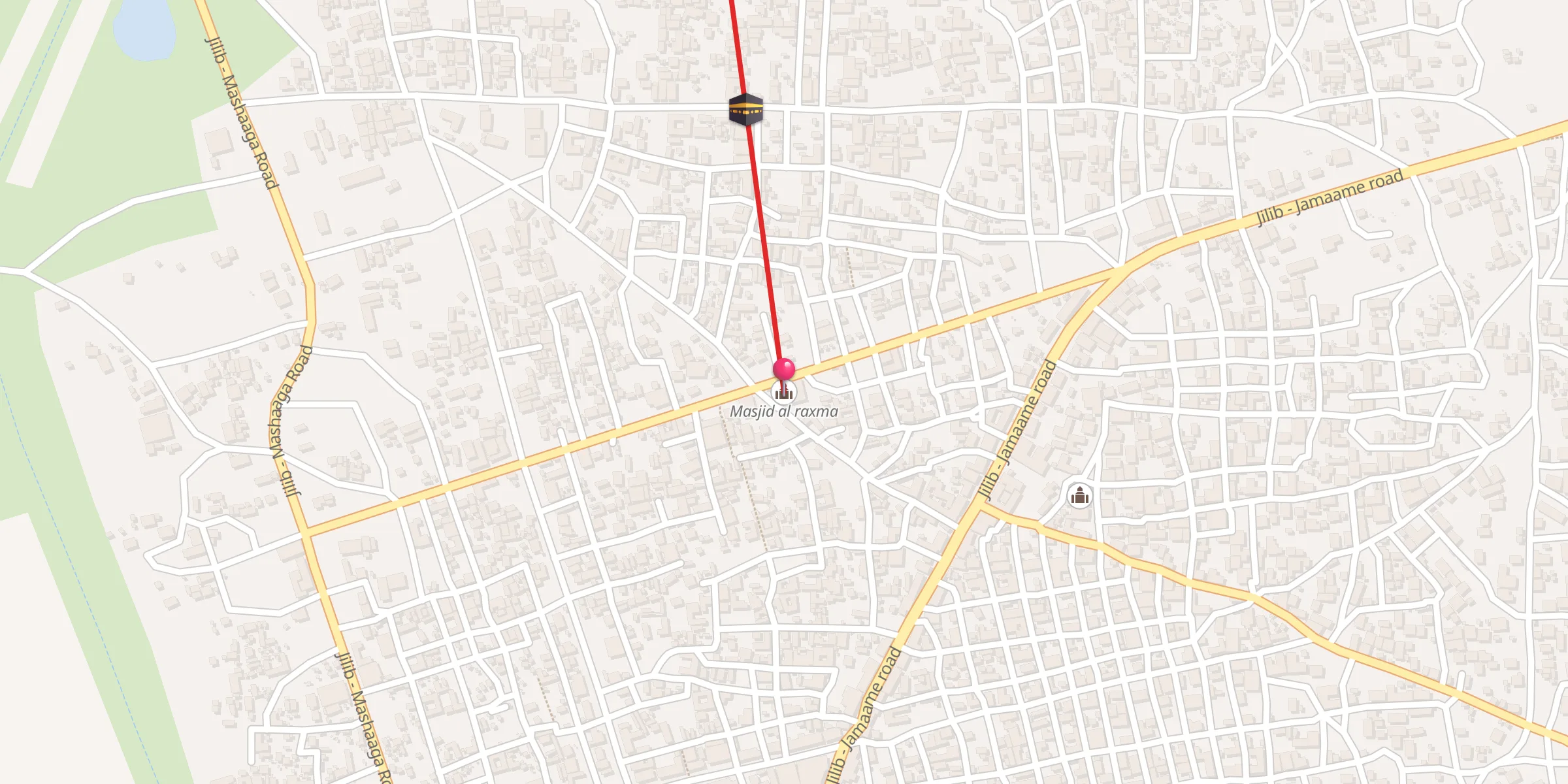 Carte de localisation : Masjid al raxma