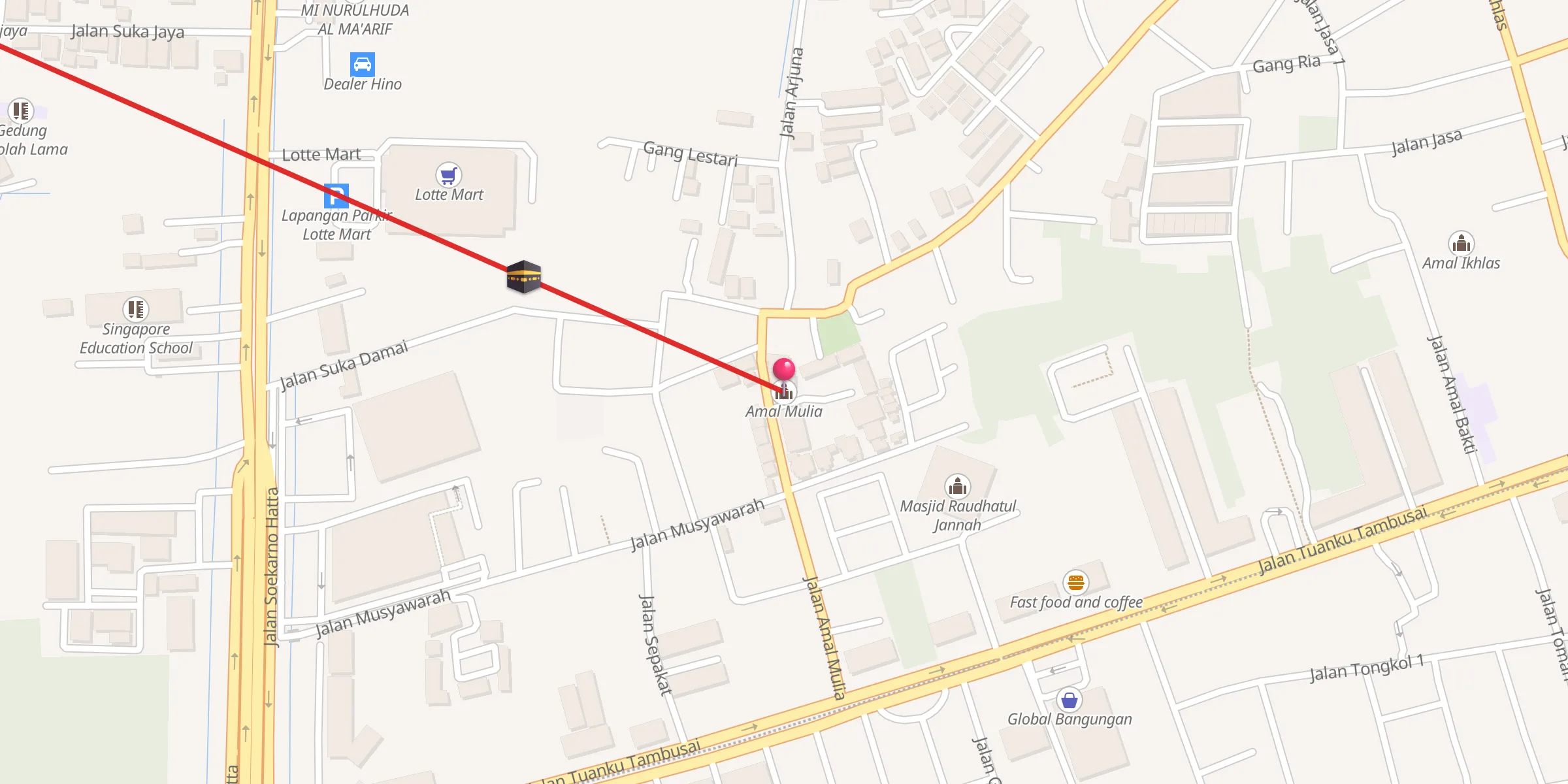 Carte de localisation : Amal Mulia