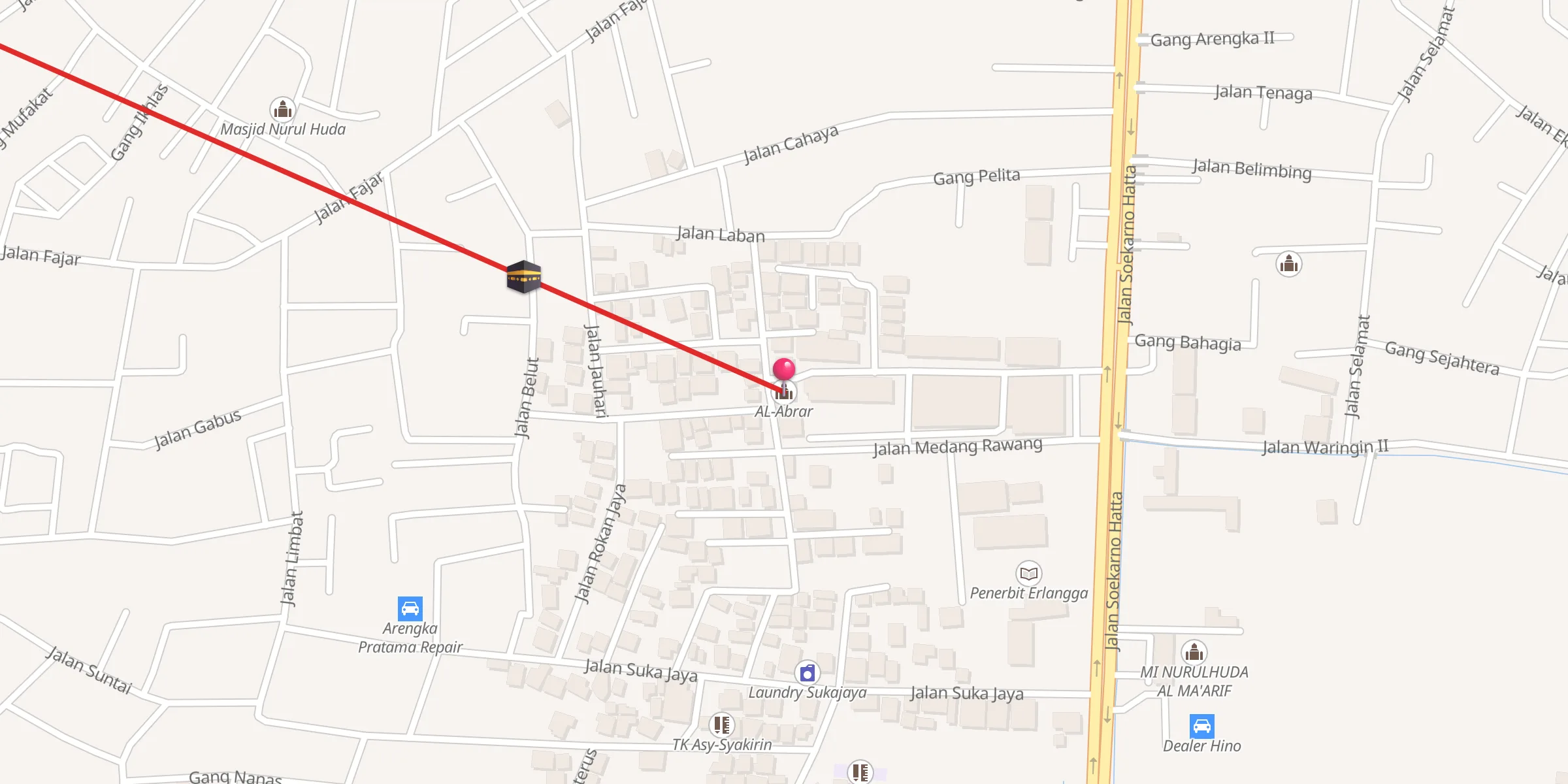 Carte de localisation : AL-Abrar