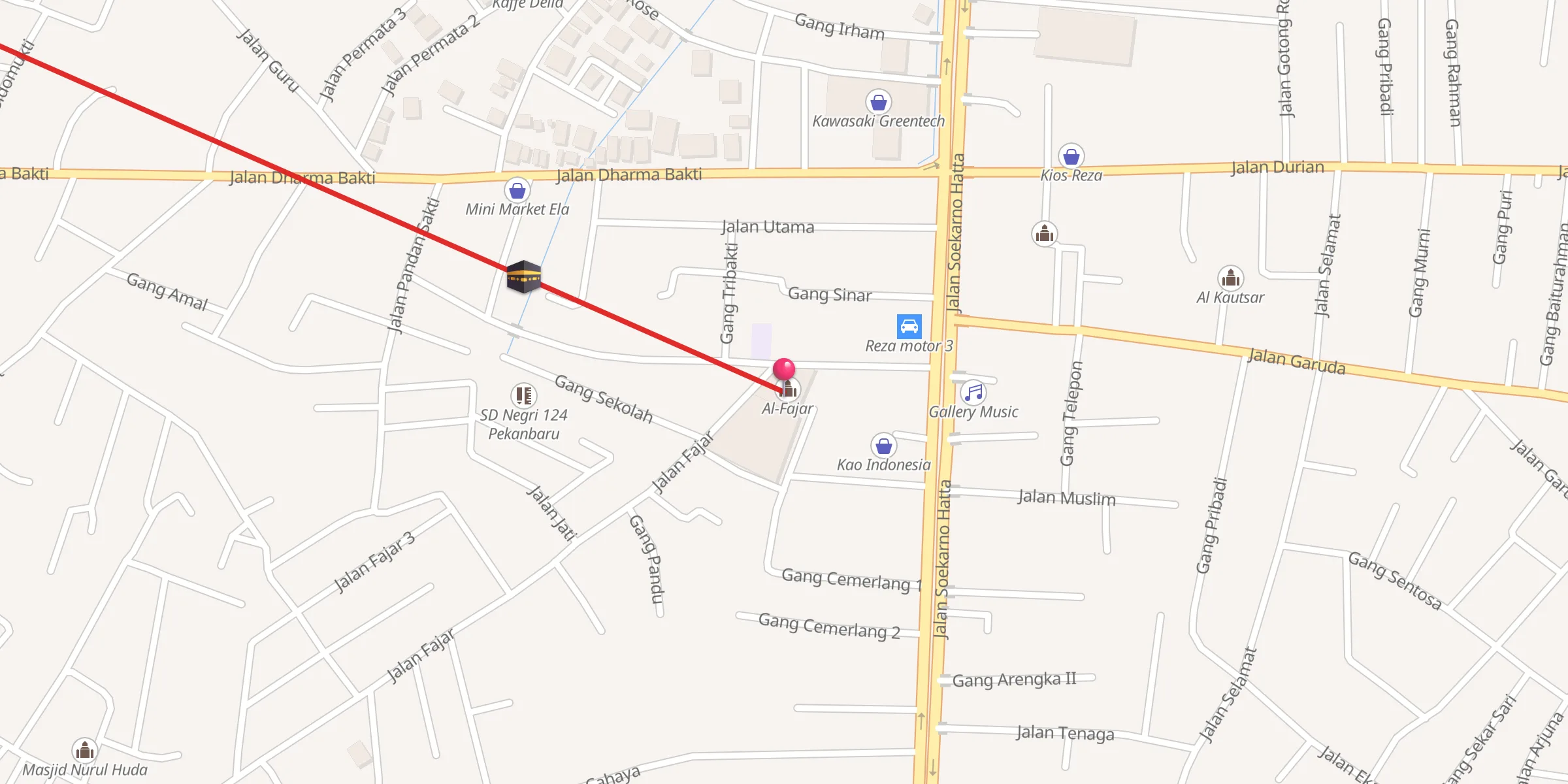 Carte de localisation : Al-Fajar