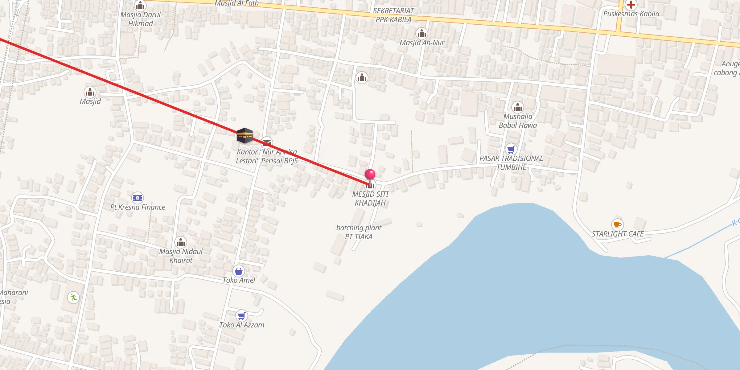Carte de localisation : MESJID SITI KHADIJAH