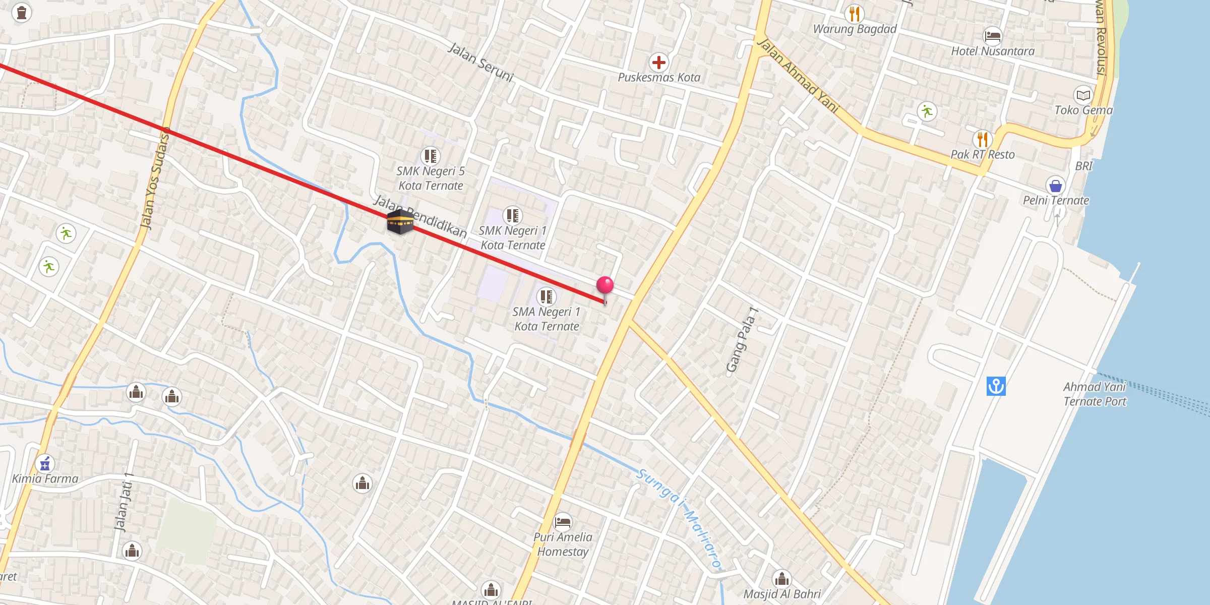 Carte de localisation : Masjid Annaafi