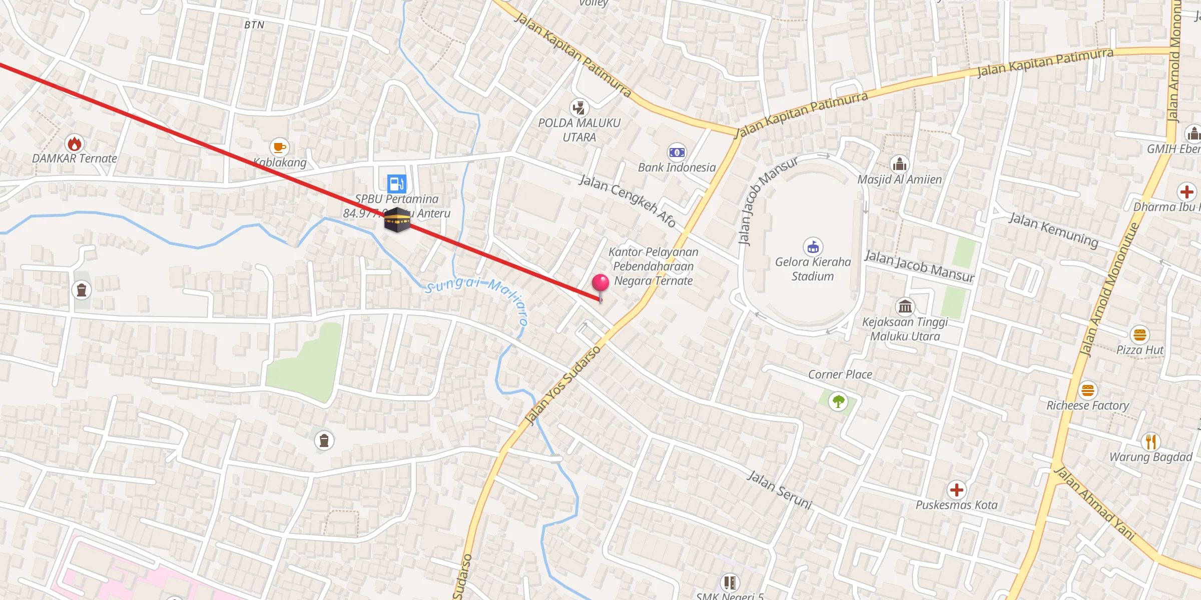 Carte de localisation : Masjid Al Mutathahirin