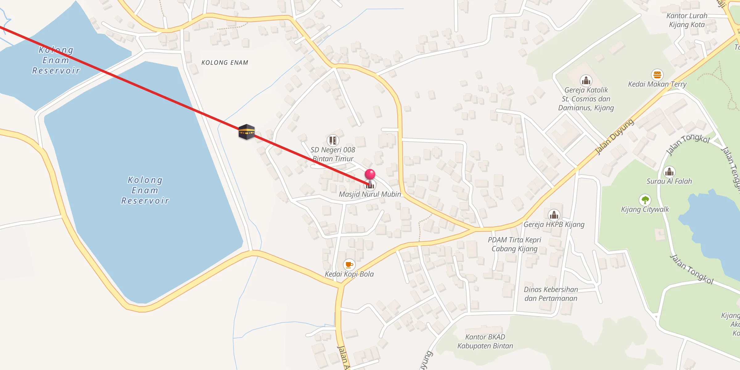 Carte de localisation : Masjid Nurul Mubin