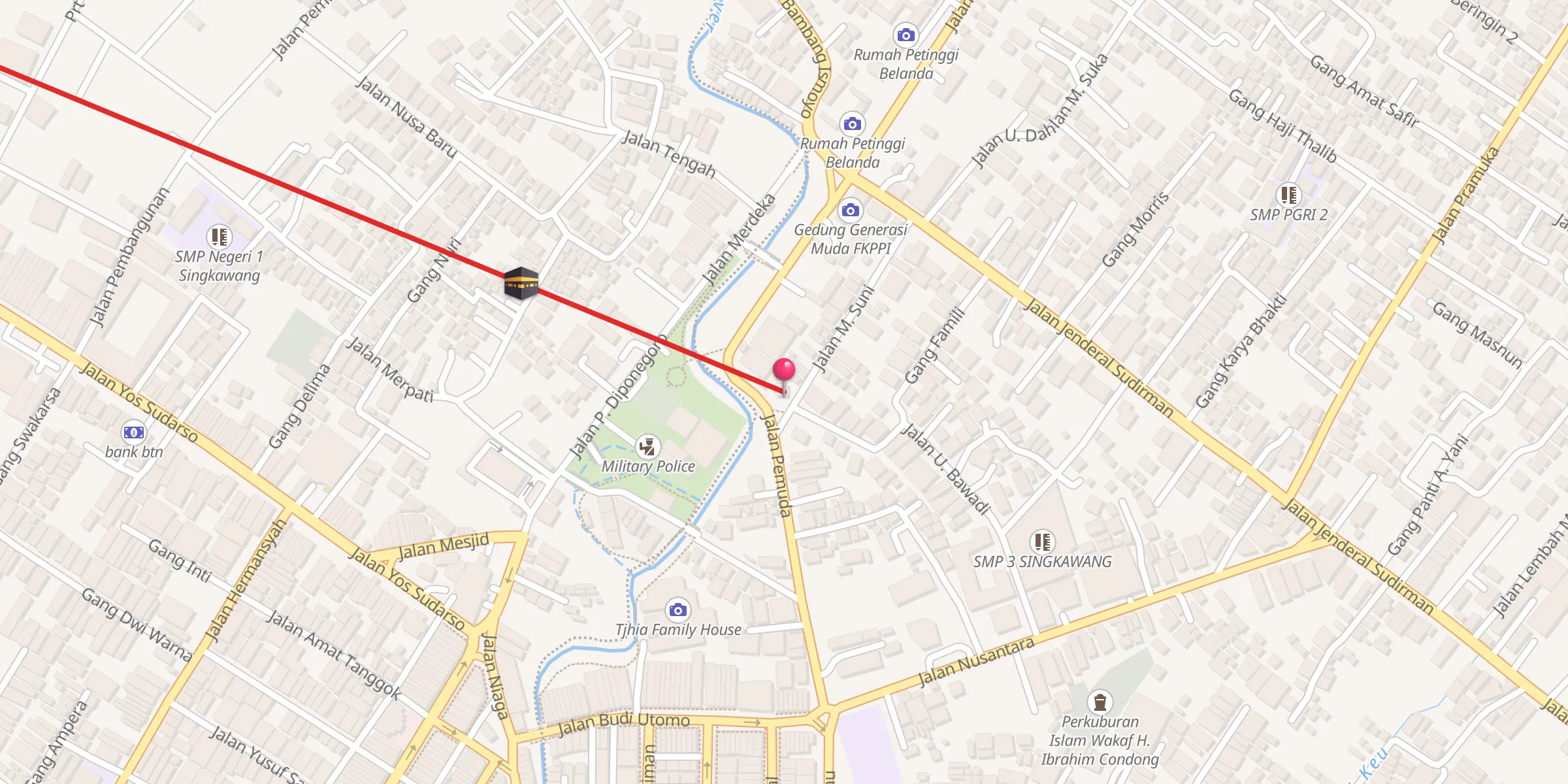 Carte de localisation : Surau Darul Muttaqin Al-Musyafirin
