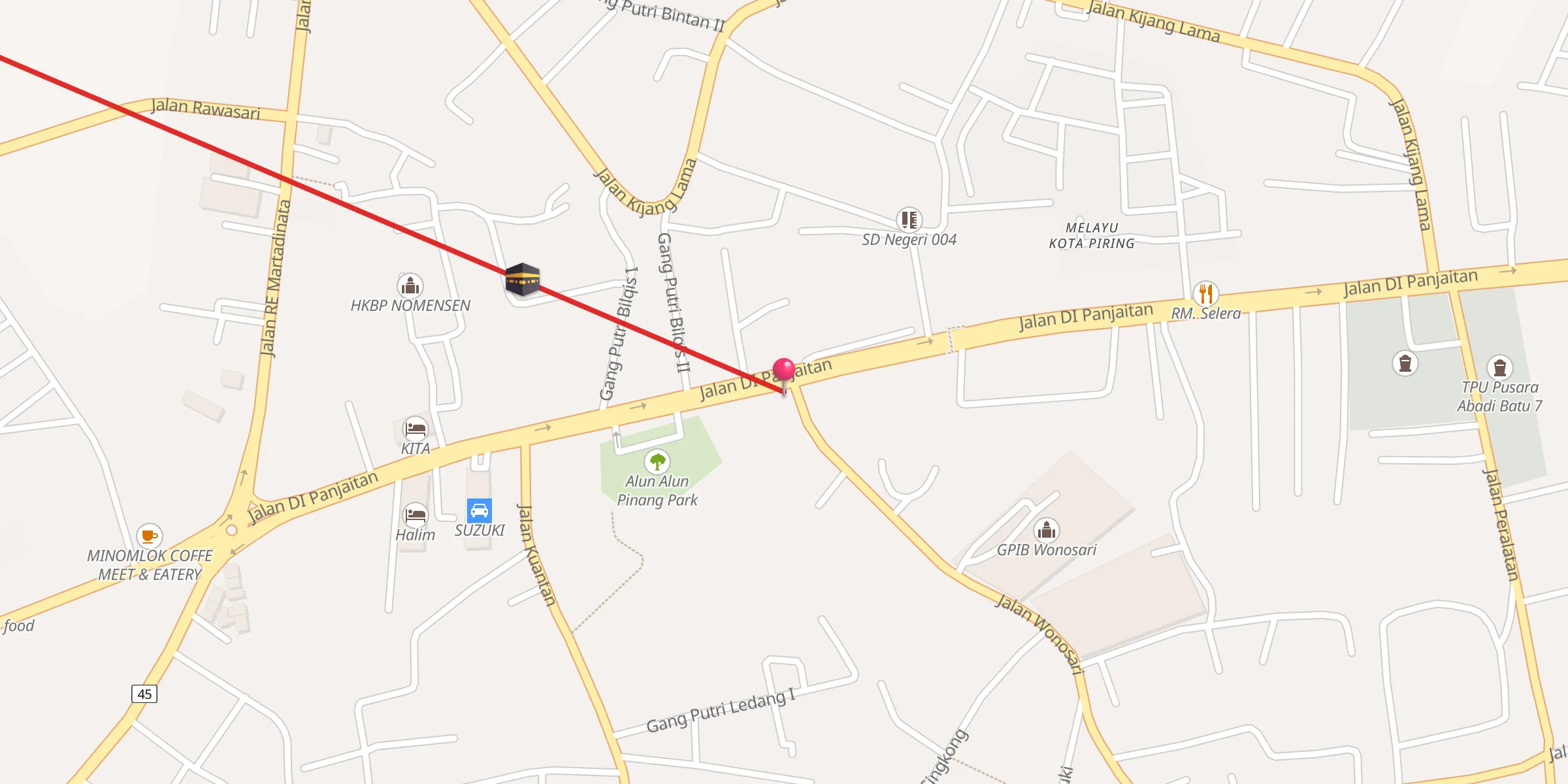 Carte de localisation : Masjid Al MUQODIMMAH