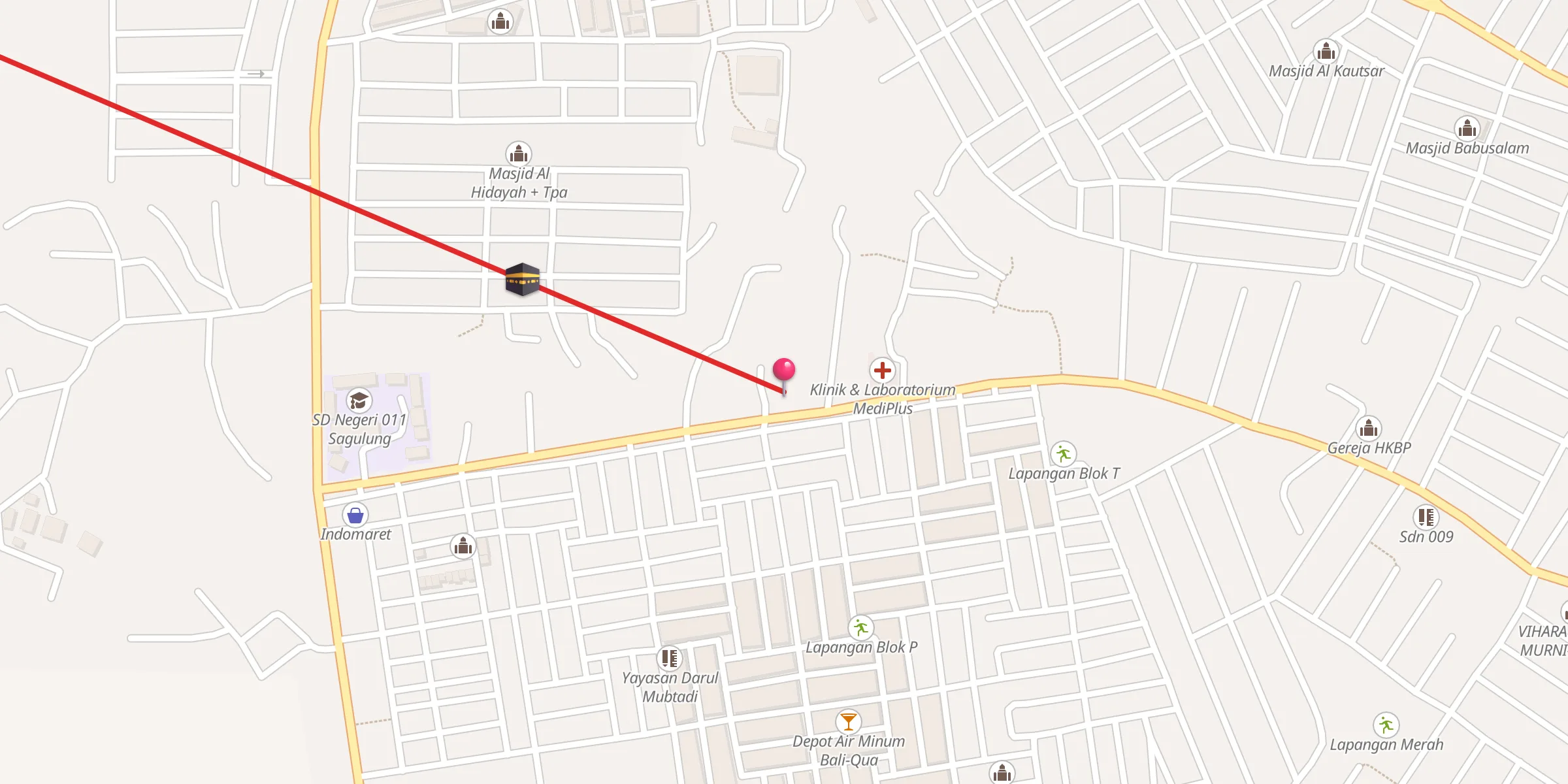 Carte de localisation : Al Mutma'inah