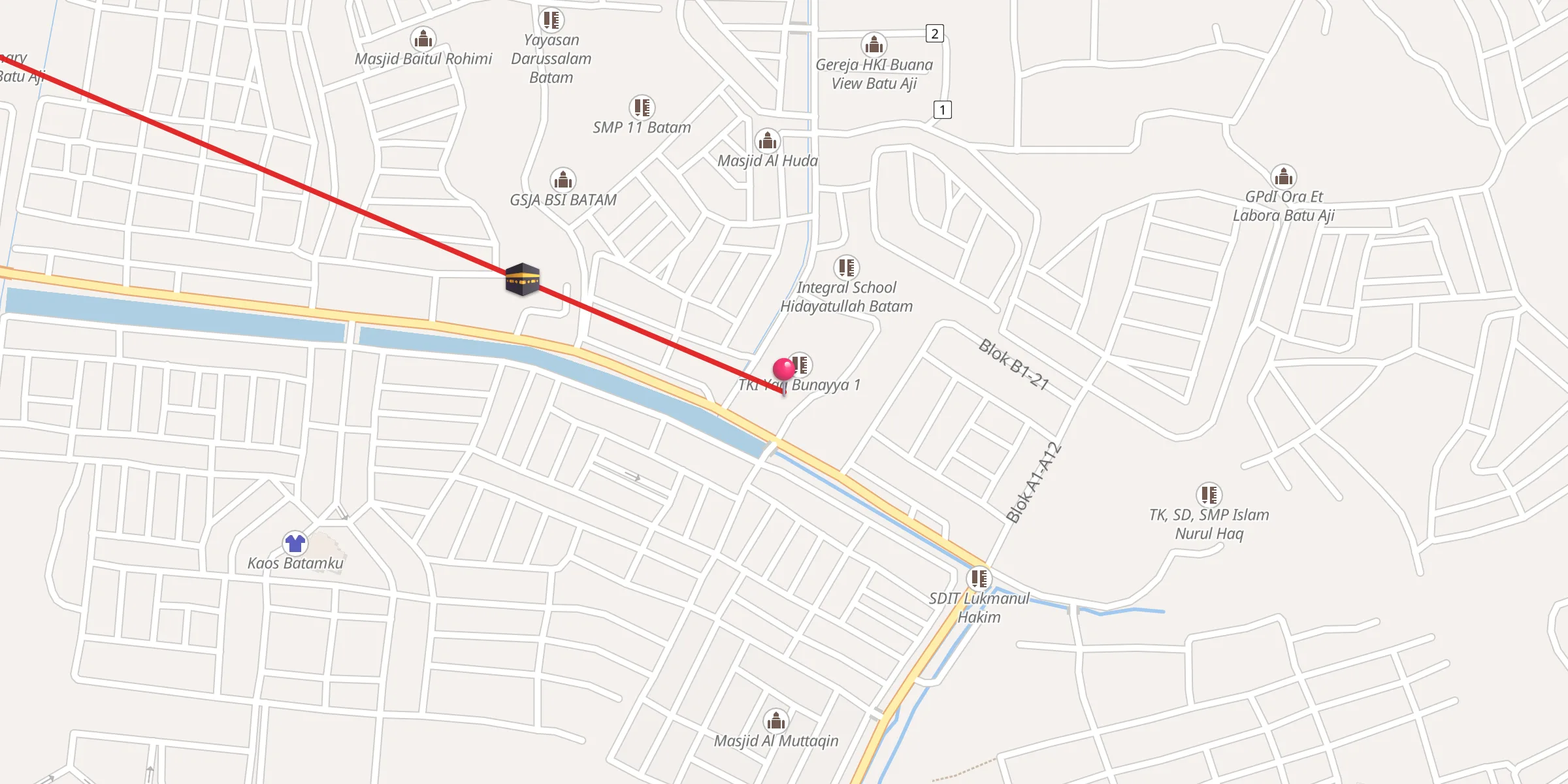 Carte de localisation : Masjid Agung Hidayatullah