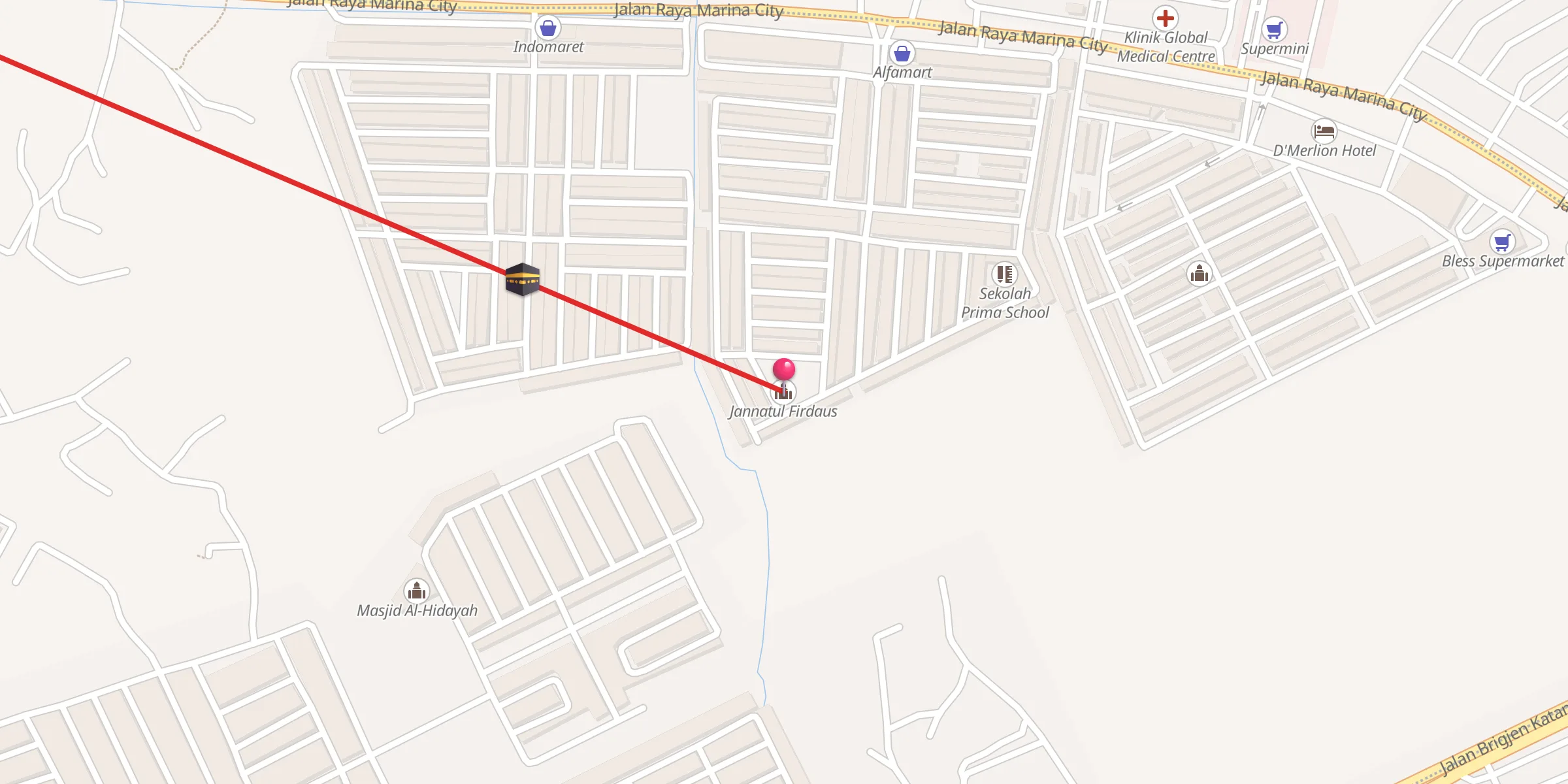 Carte de localisation : Jannatul Firdaus